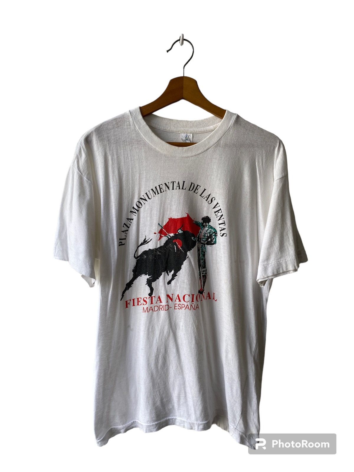 Vintage 1990s - Plaza Monumental De Las Ventas Souvenir Tee Size US M / EU 48-50 / 2 - 1 Thumbnail