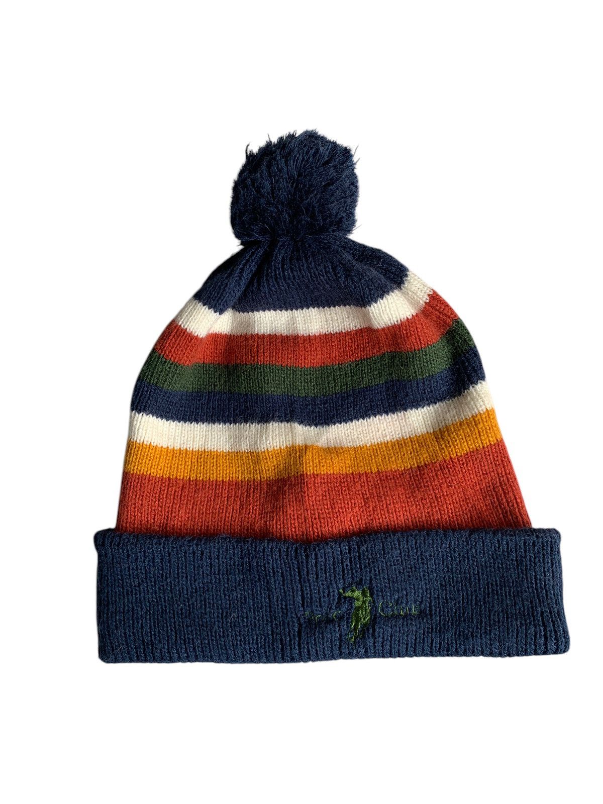 Japanese Brand × Polo Ralph Lauren × Vintage Polo Club Rare Design Winter Sessions Streetwear Beanie Hats Size ONE SIZE - 7 Thumbnail