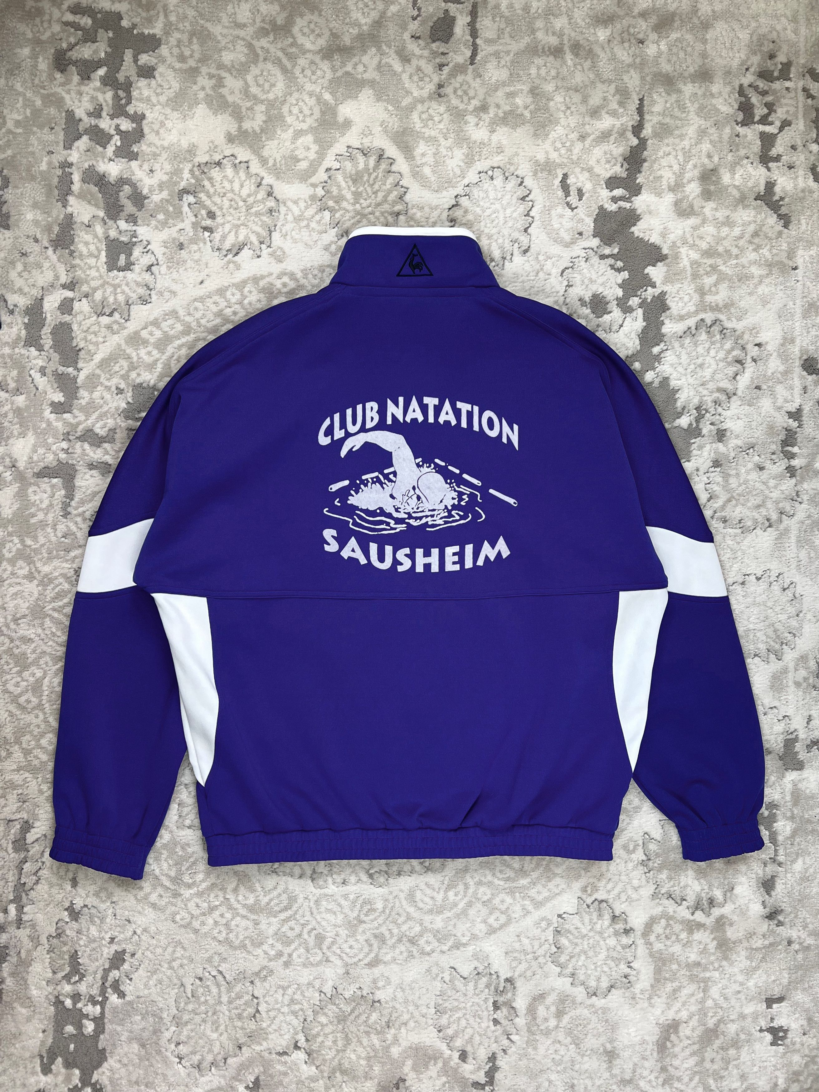 Le Coq Sportif Vintage Le Coq Sportif Club Natation Sausheim Track Jacket Size US L / EU 52-54 / 3 - 2 Thumbnail