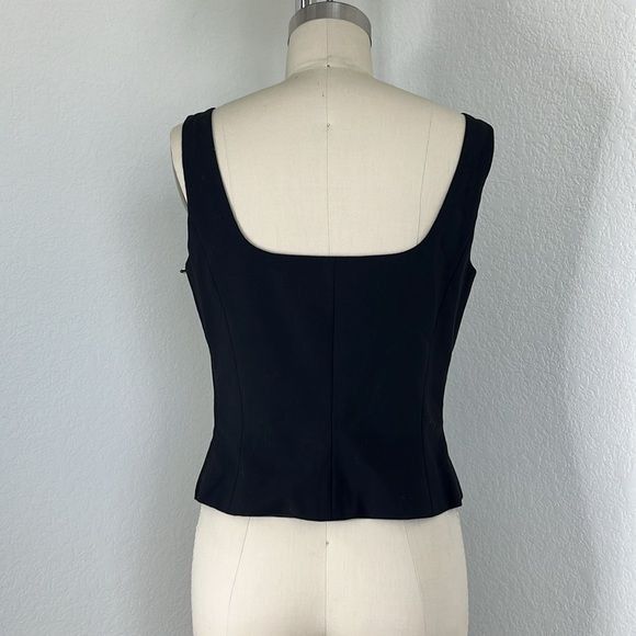 Giorgio Armani Giorgio Armani VTG 90s Suit Shell Tailored Side Zip Top Size M / US 6-8 / IT 42-44 - 4 Thumbnail
