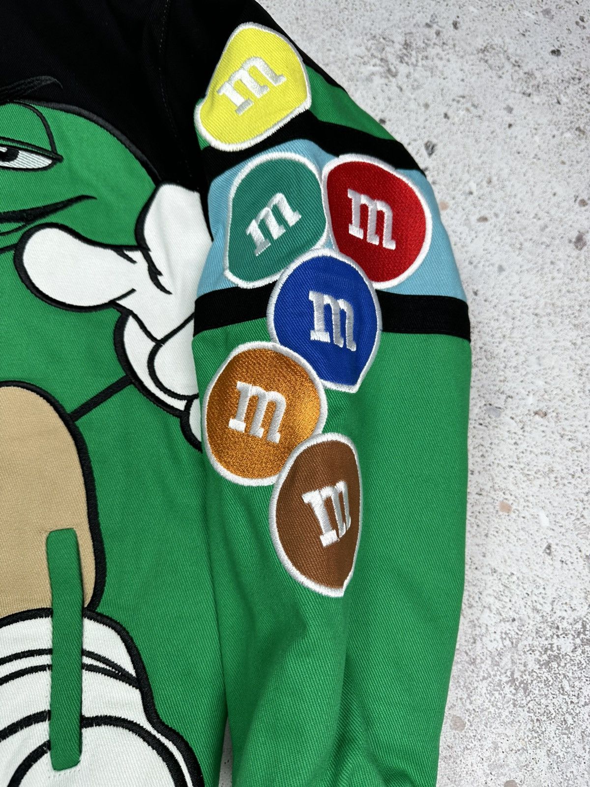 NASCAR × Vintage M&ms Nascar Formula uno F1 racing jacket moto Men XL green Size US XL / EU 56 / 4 - 5 Thumbnail