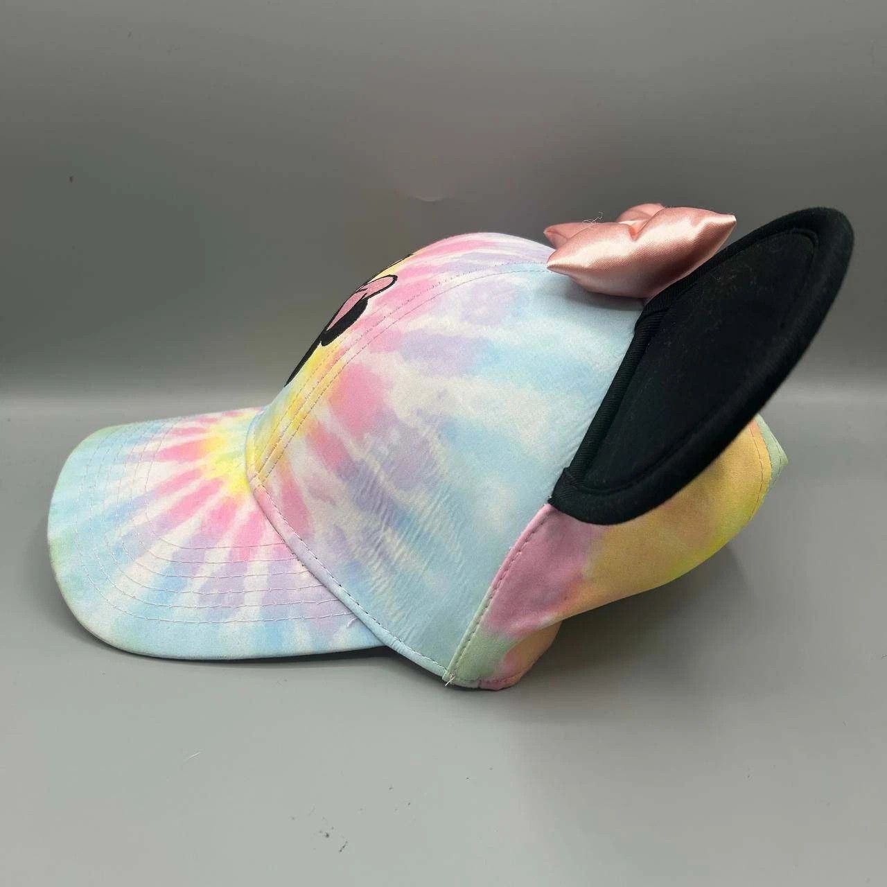 Disney Minnie Mouse Hat Women Sassy Bow Tie Dye Snap Back Cap Size ONE SIZE - 6 Thumbnail