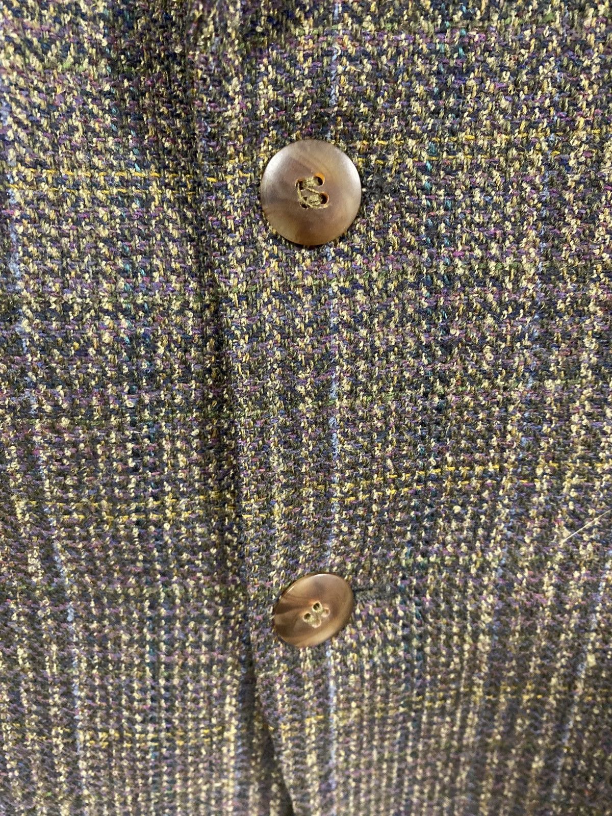 Vintage Very Rare Made Yugoslavia Incredibly Beautiful Tweed Blazer Size 50R - 2 Thumbnail