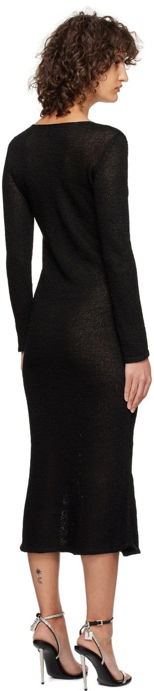 Tom Ford o1y0126 Midi Dress in Black Size XXS / US 00 / IT 34 - 3 Thumbnail
