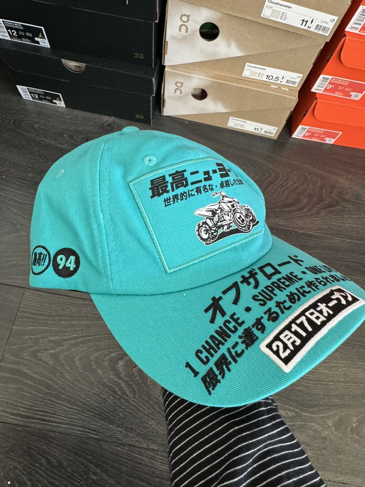 Supreme Teal Supreme Motocross Racing Hat Size ONE SIZE - 3 Thumbnail