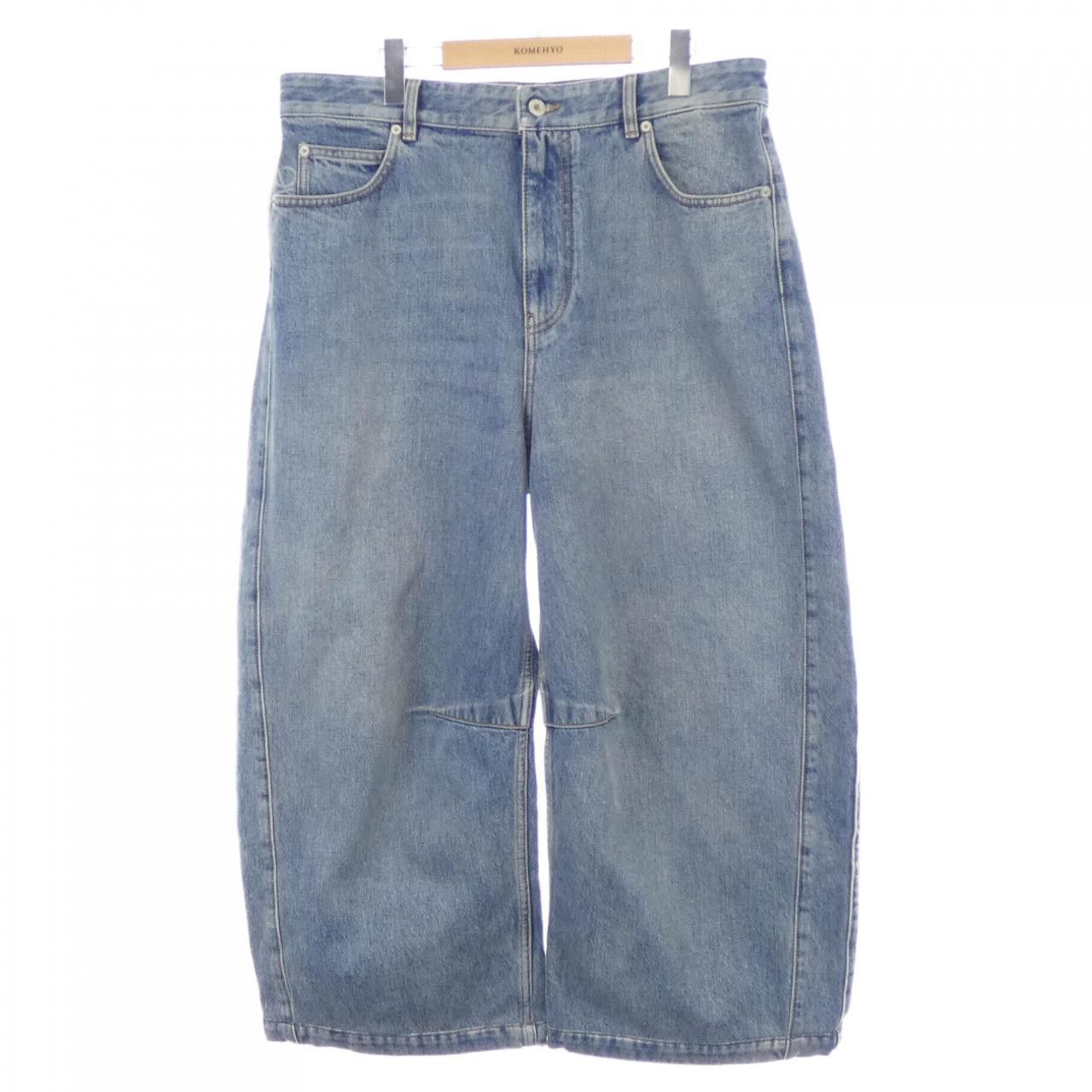 Loewe Loewe Loewe Anagram Barrel Jeans Textile Jeans S359Y11XCM DUTY FREE for USA Size ONE SIZE - 1 Thumbnail