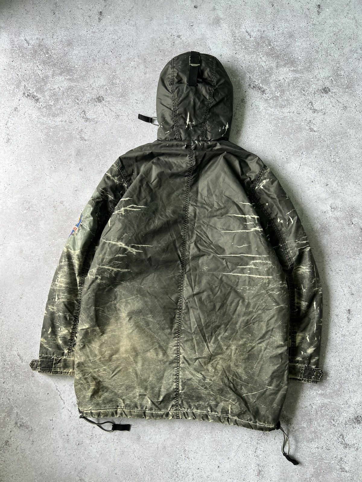 Diesel Crazy Vintage Diesel Avant Garde Faded Bomber Parka Jacket Size US XL / EU 56 / 4 - 6 Thumbnail