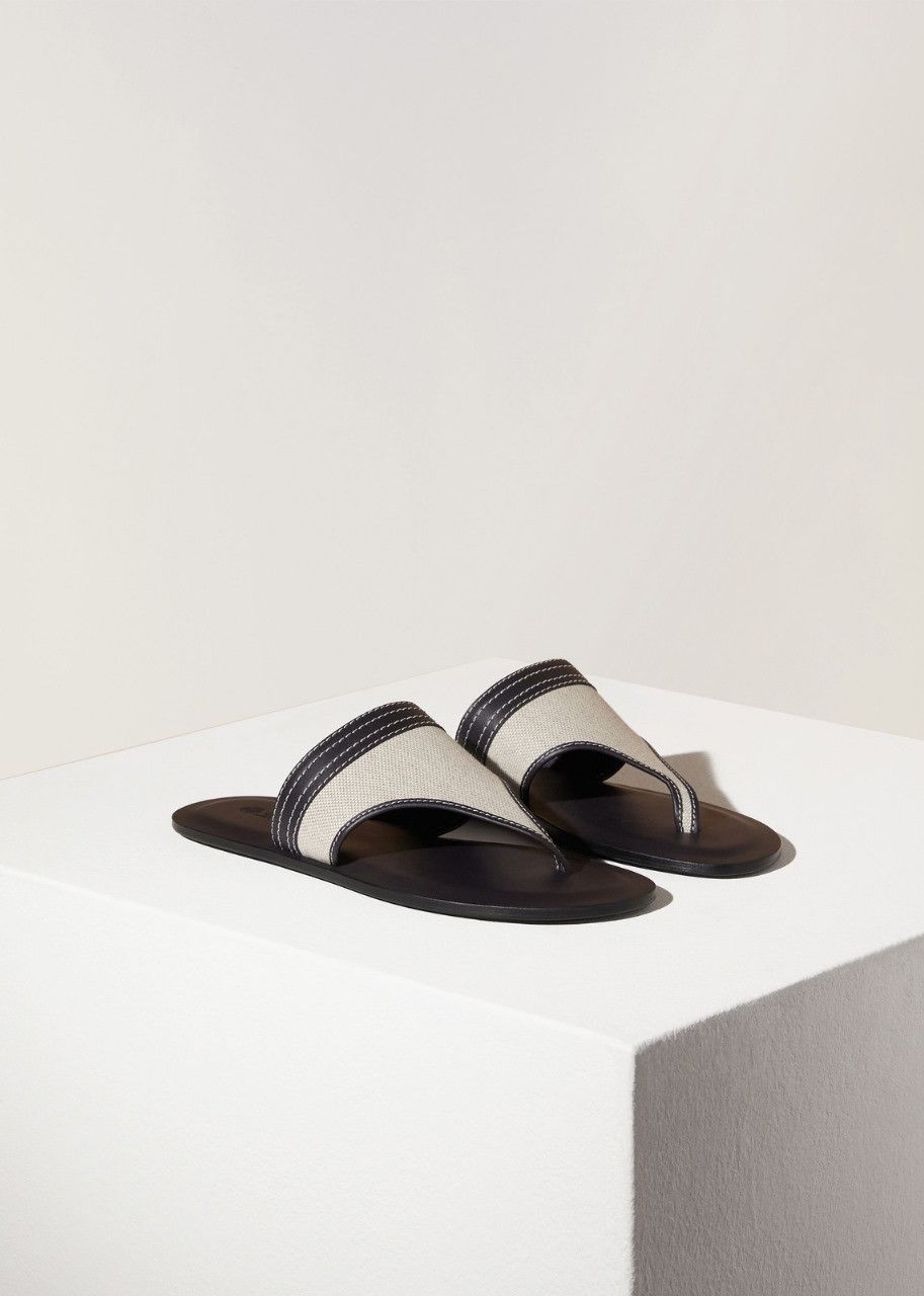 image of Loro Piana O1Srvl11E0424 Sandals In Black, Women's (Size 5)