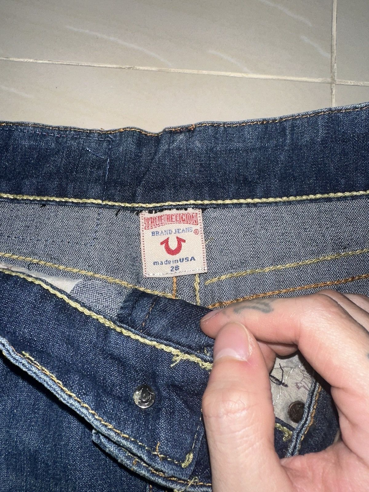True Religion × Vintage True Religion mini skirt Size 28" / US 6 / IT 42 - 6 Thumbnail