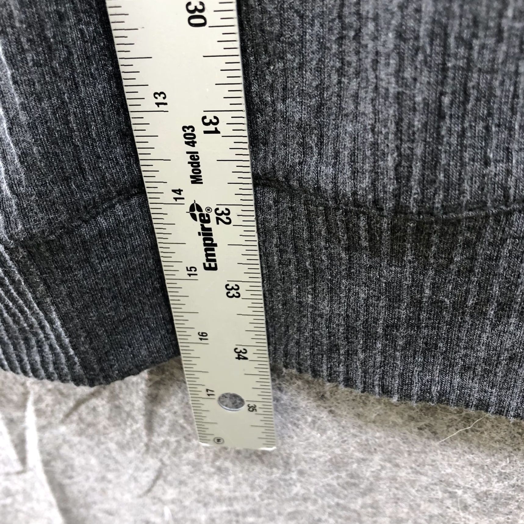 Vintage VINTAGE? No — Socialite High Neck Tunic Top Womens XL Gray Rib Knit Balloon Sleeve Shirt Size XL / US 12-14 / IT 48-50 - 7 Thumbnail
