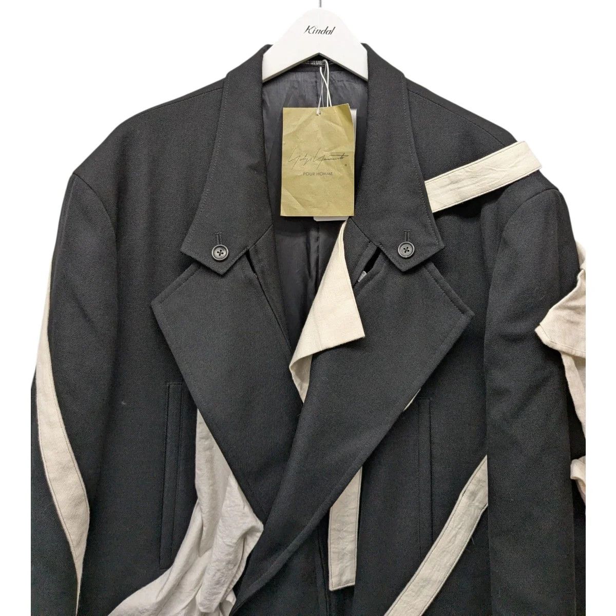 Yohji Yamamoto Yohji Yamamoto pour homme/23AW "W-PAING COAT" Size US L / EU 52-54 / 3 - 3 Thumbnail