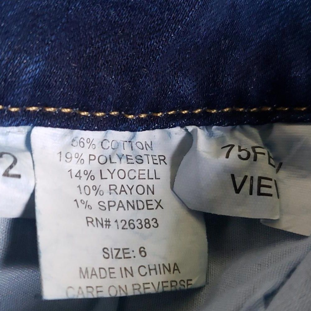 Designer CT1483 Ethyl Straight Leg blue Denim Jean 6 Size 28" / US 6 / IT 42 - 6 Thumbnail
