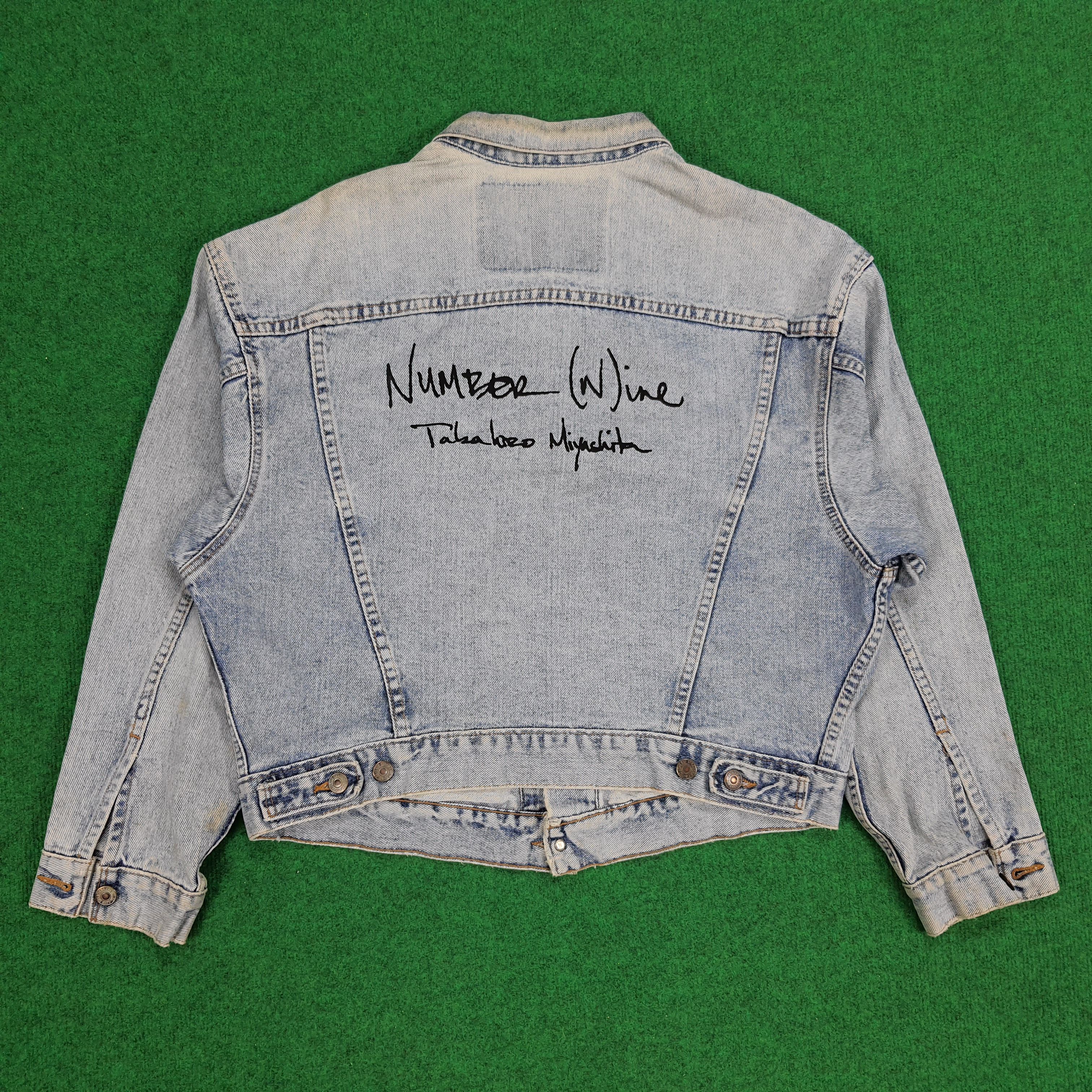 Japanese Brand × Levi's × Vintage Vintage Levi's Custom Number Nine Logo Denim Jacket Size US L / EU 52-54 / 3 - 1 Thumbnail