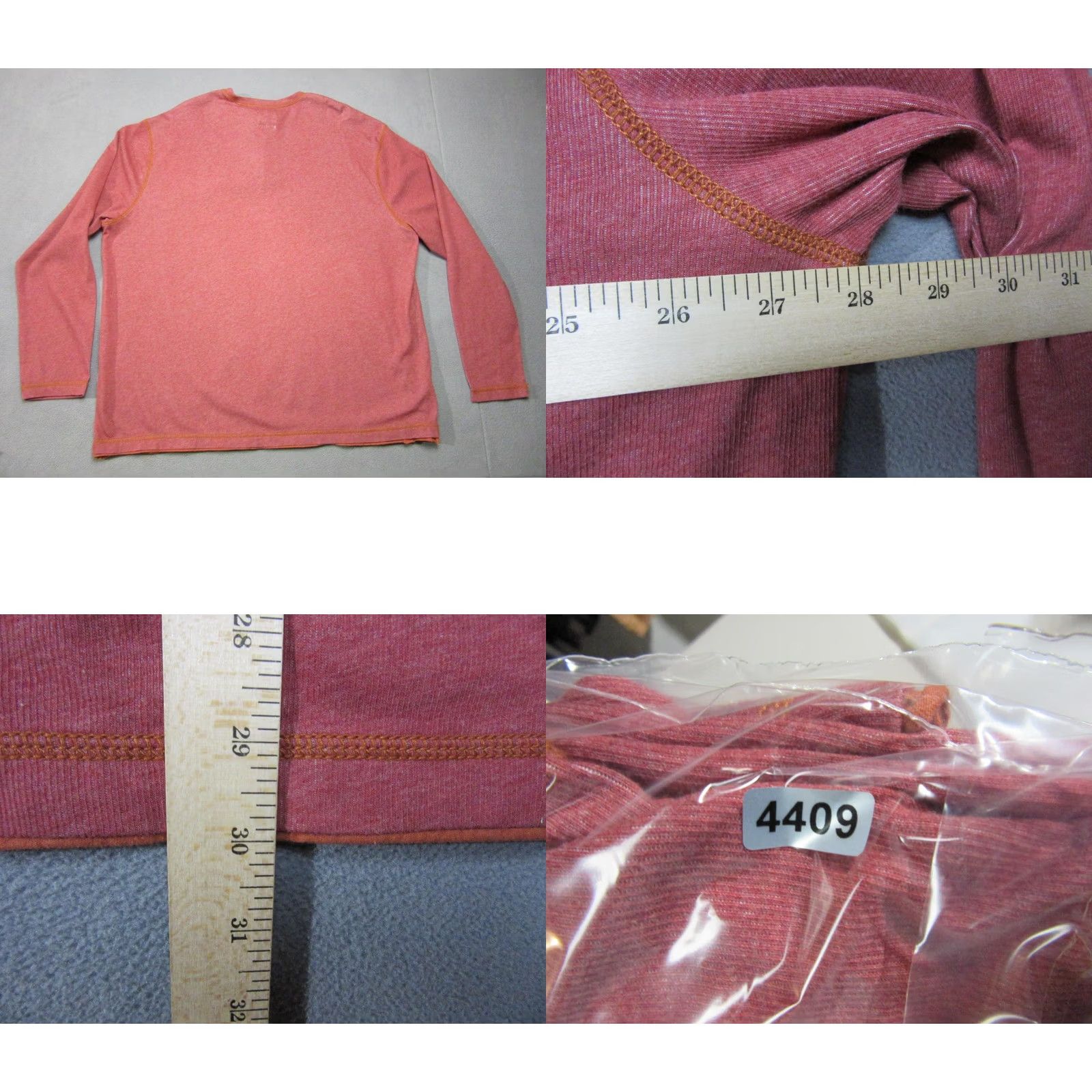 Tommy Bahama Tommy Bahama Henley Shirt Mens 2XB Red Long Sleeve Leisure Tech Wicking Casual Size US XXL / EU 58 / 5 - 9 Thumbnail