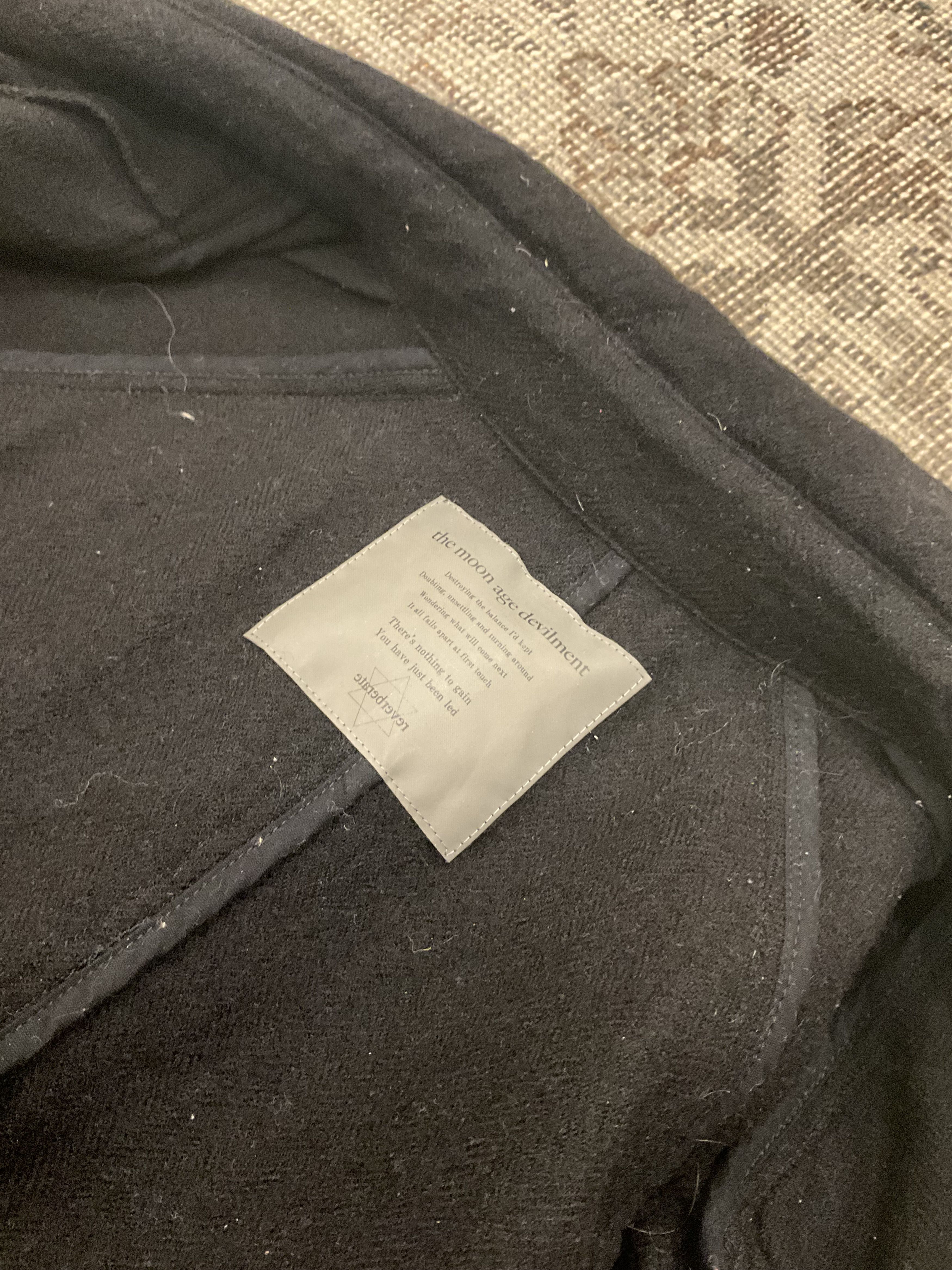 Other The Moon Age Devilment Double Breasted Peacoat Black Wool Size US M / EU 48-50 / 2 - 5 Thumbnail