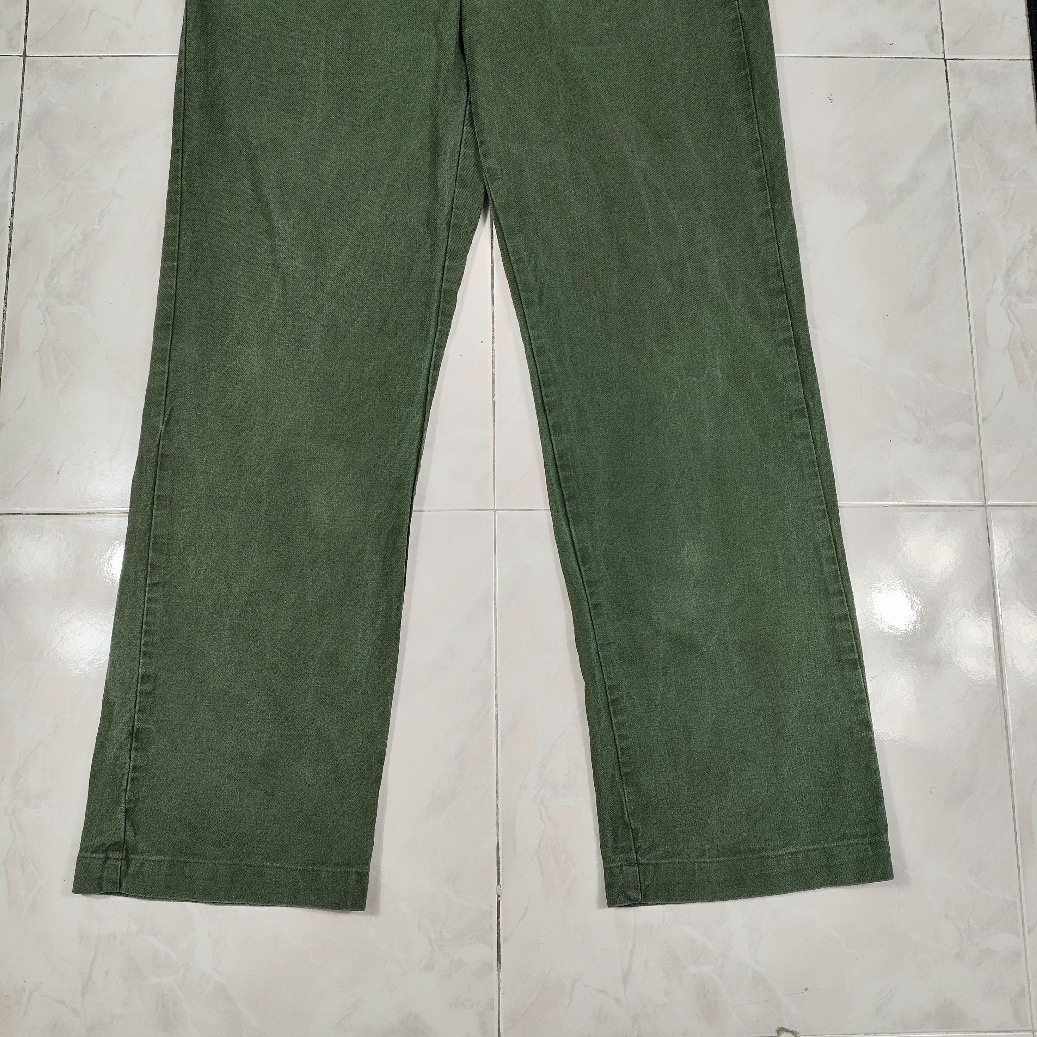 Vintage vintage swedish army c46 pants single back pocket Size US 32 / EU 48 - 3 Thumbnail