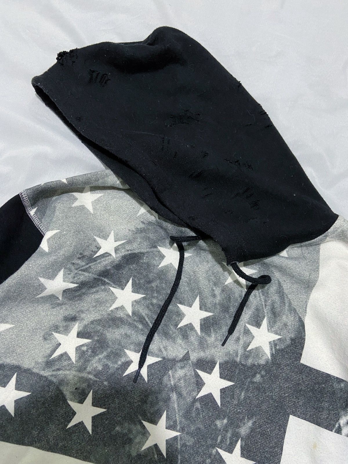 Japanese Brand B ONE SOUL DISTRESSED HOODIE AMERICAN FLAG Size US L / EU 52-54 / 3 - 10 Thumbnail