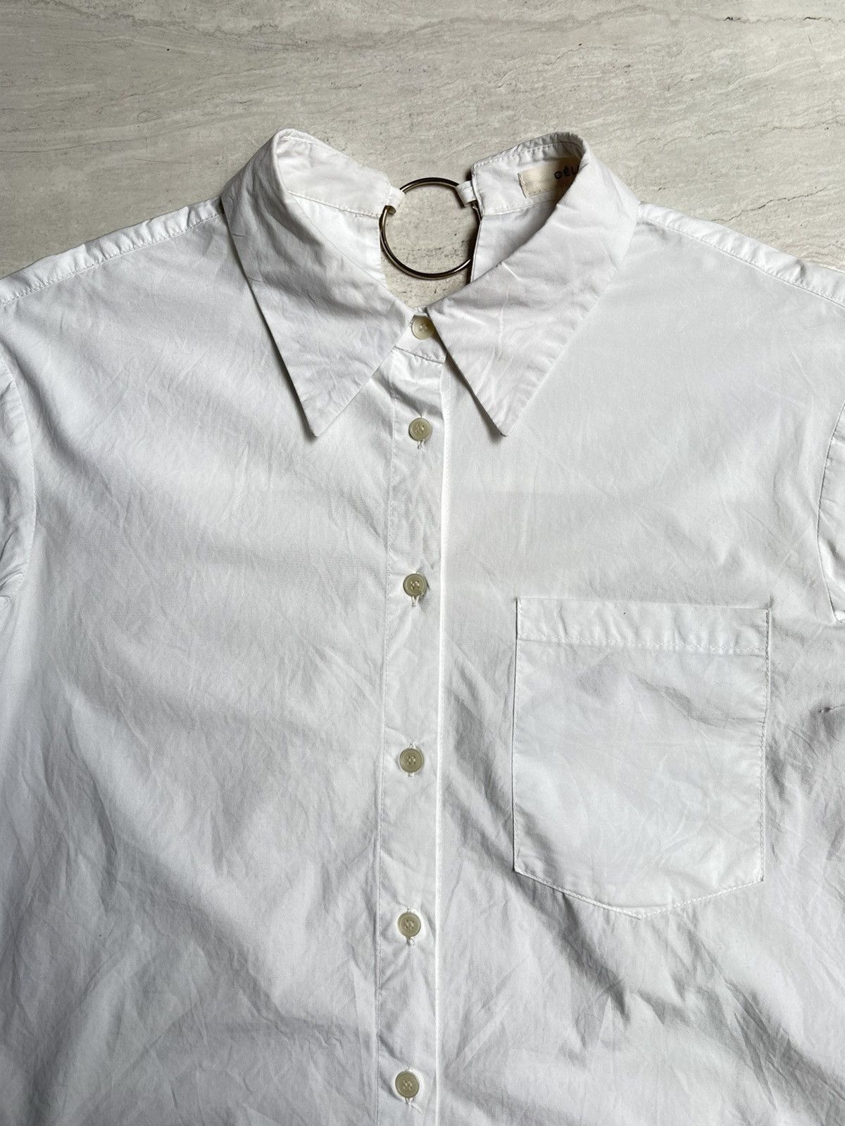 Celine CELINE White Shirt Size US XS / EU 42 / 0 - 3 Thumbnail