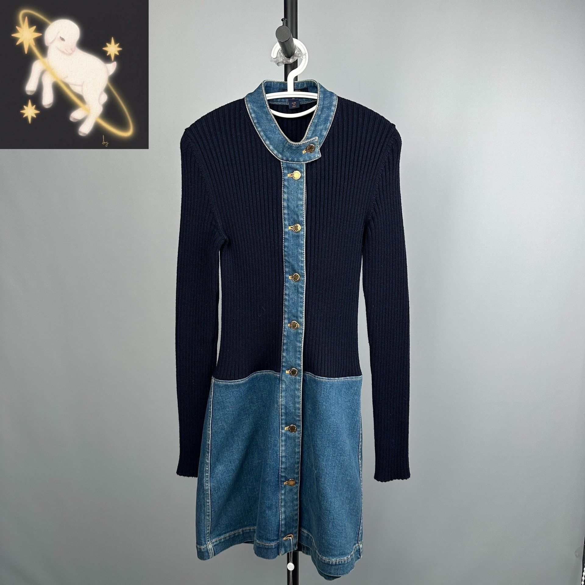 Louis Vuitton Louis Vuitton Blue Dress 36 Women Size S / US 4 / IT 40 - 1 Thumbnail
