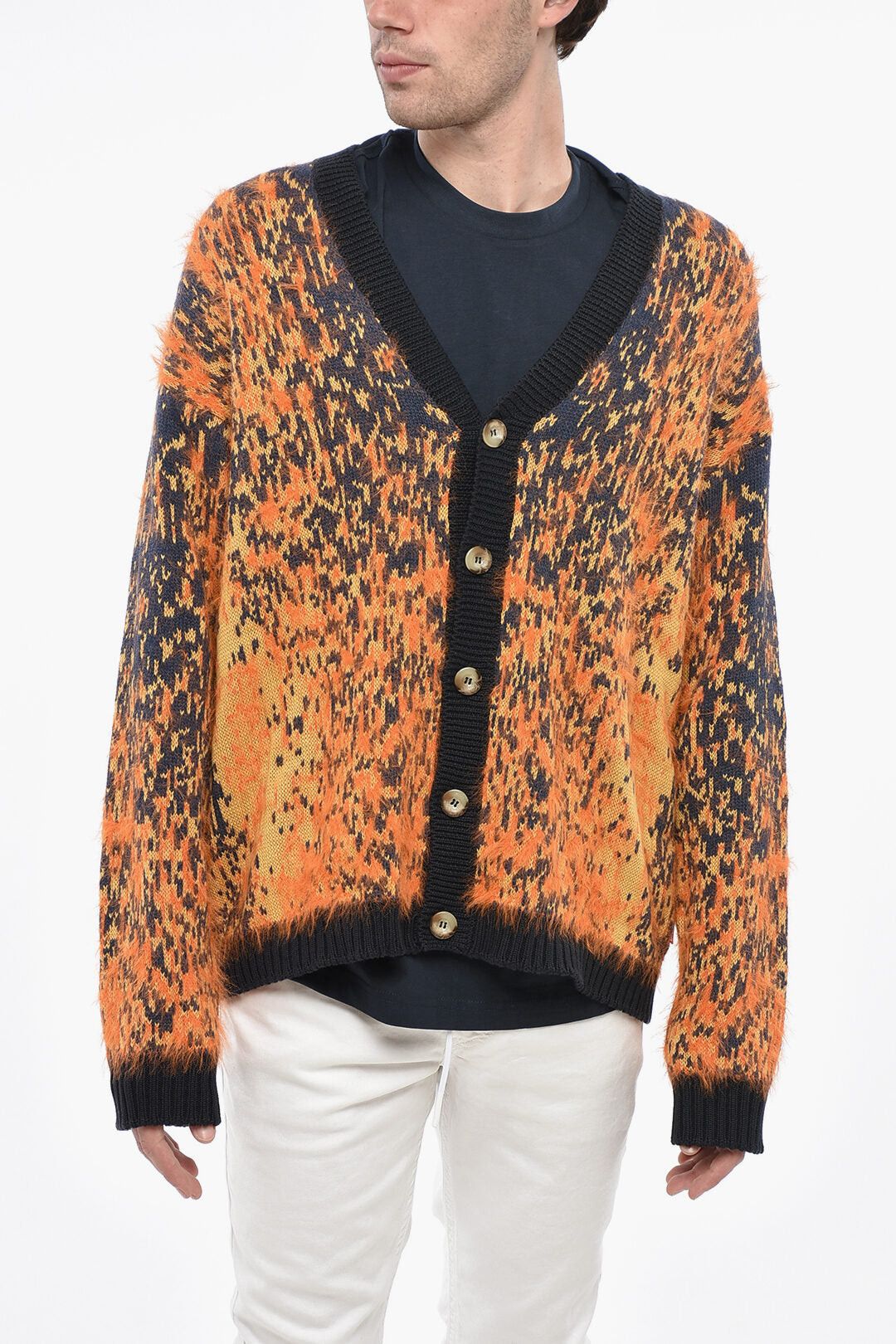 RED TAG Cardigan RANGER Wool-Blend Eyelash