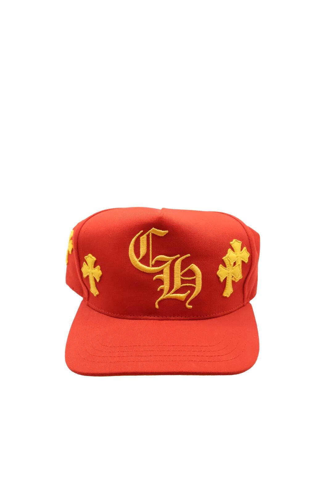 Chrome Hearts Red Yellow Cross Patch Baseball Hat Size ONE SIZE - 1 Thumbnail