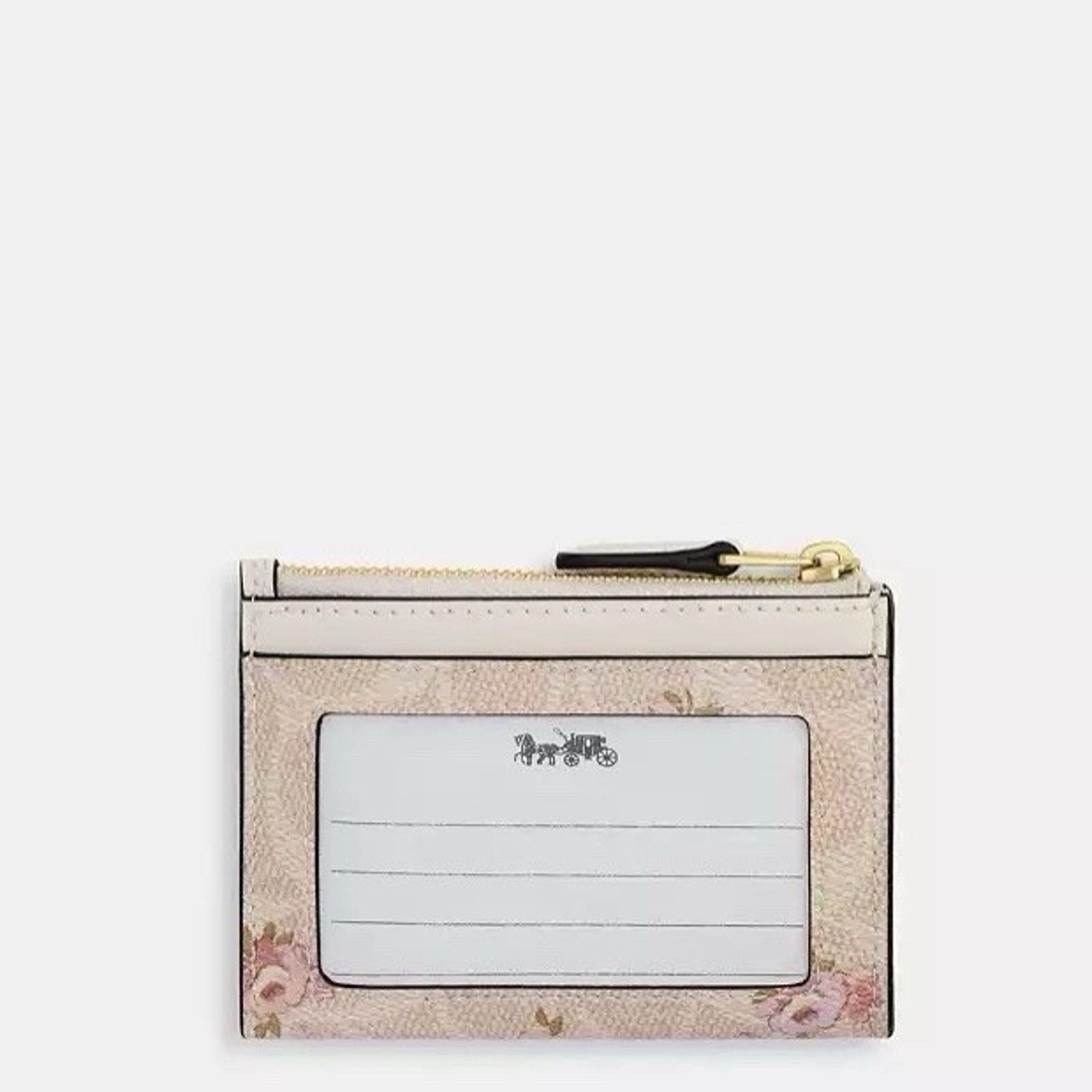 Coach NWT Coach CAR16 Mini Skinny ID Case Signature Canvas Floral Size ONE SIZE - 6 Thumbnail