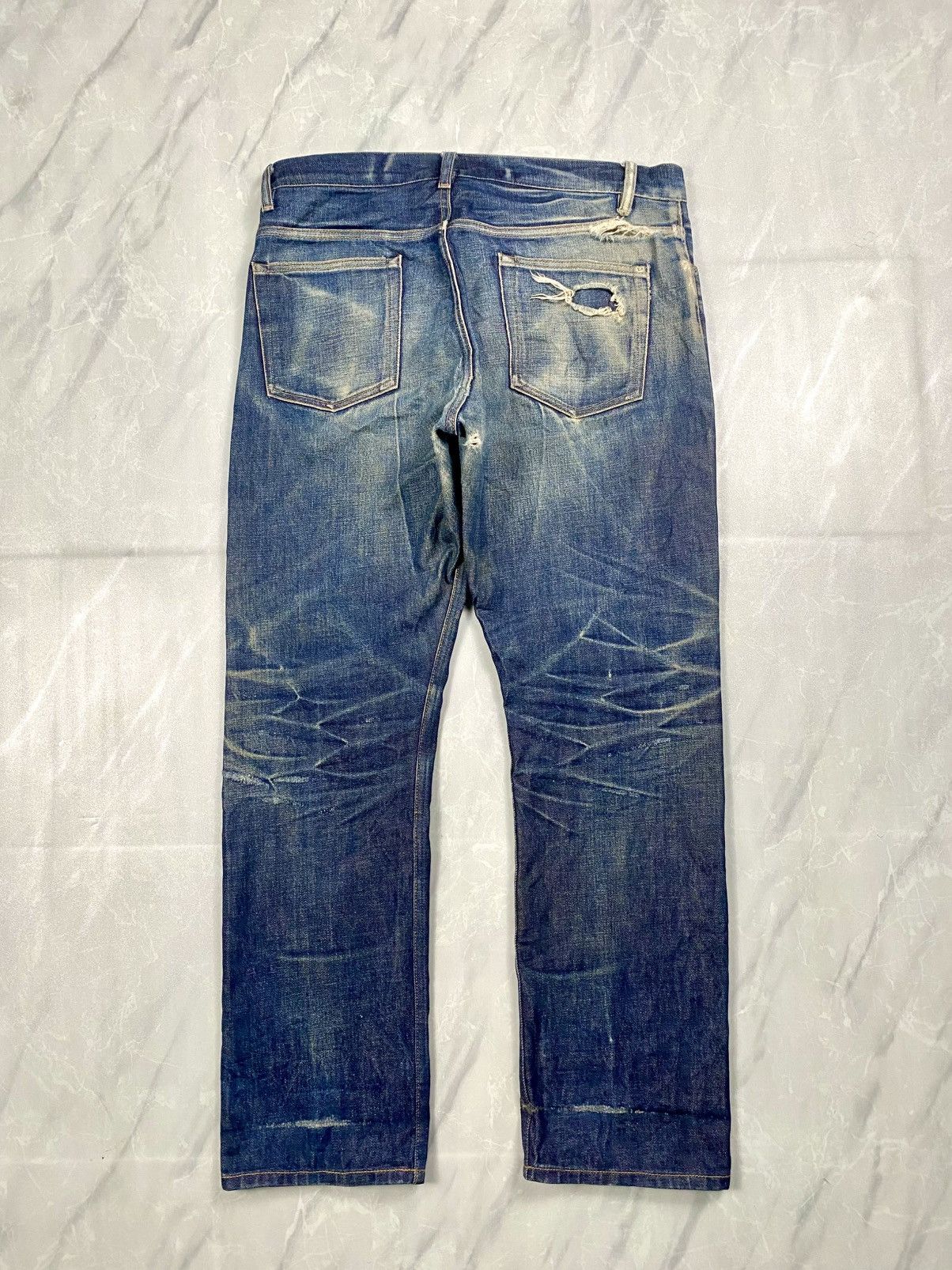 BEAUTY&YOUTH Vintage Beauty&Youth Japan Mudwash Selvedge Denim Size US 35 - 2 Thumbnail