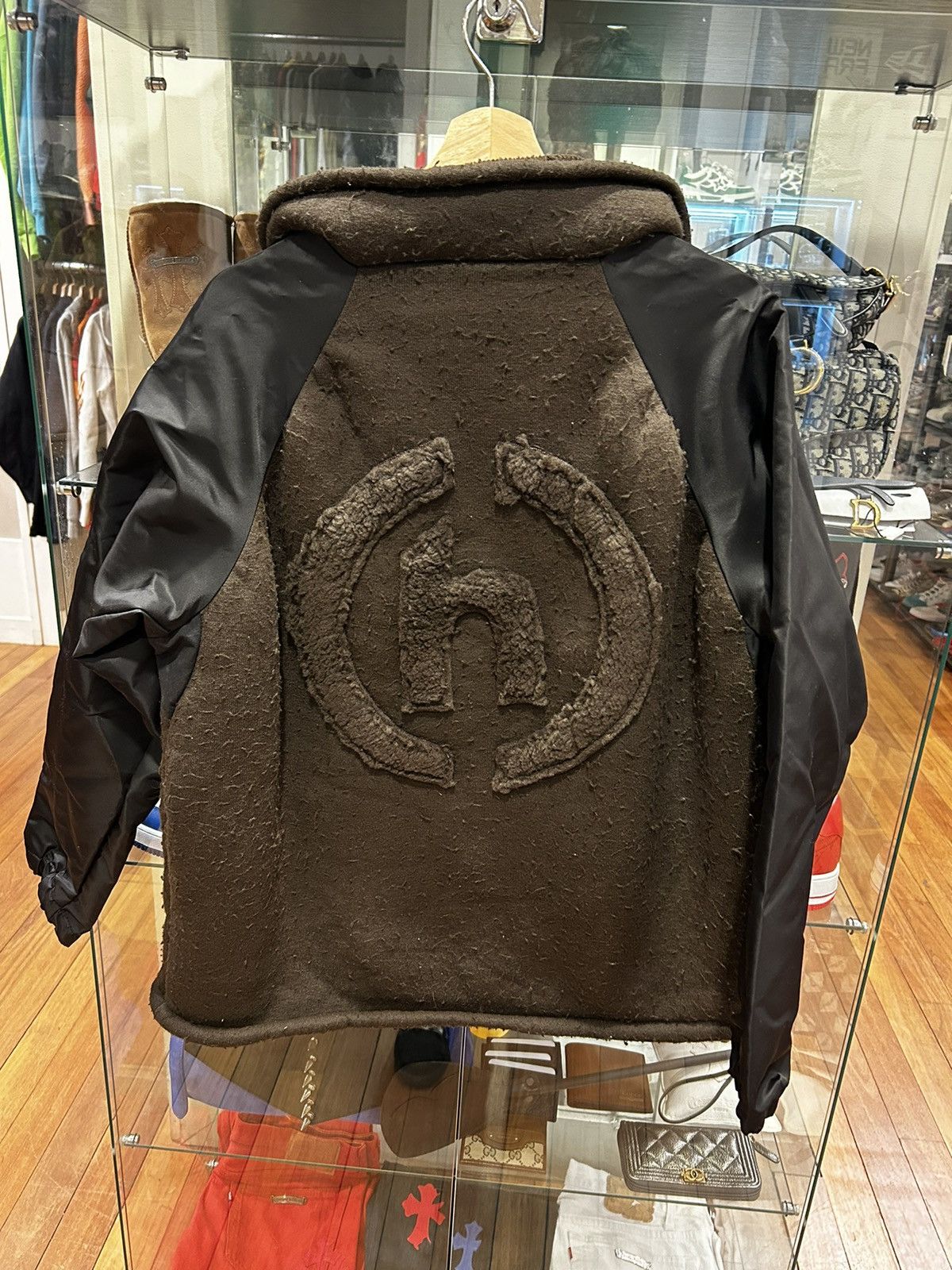 HIDDEN Hidden NY Zip Up Sherpa Nylon Jacket Size US XL / EU 56 / 4 - 2 Thumbnail