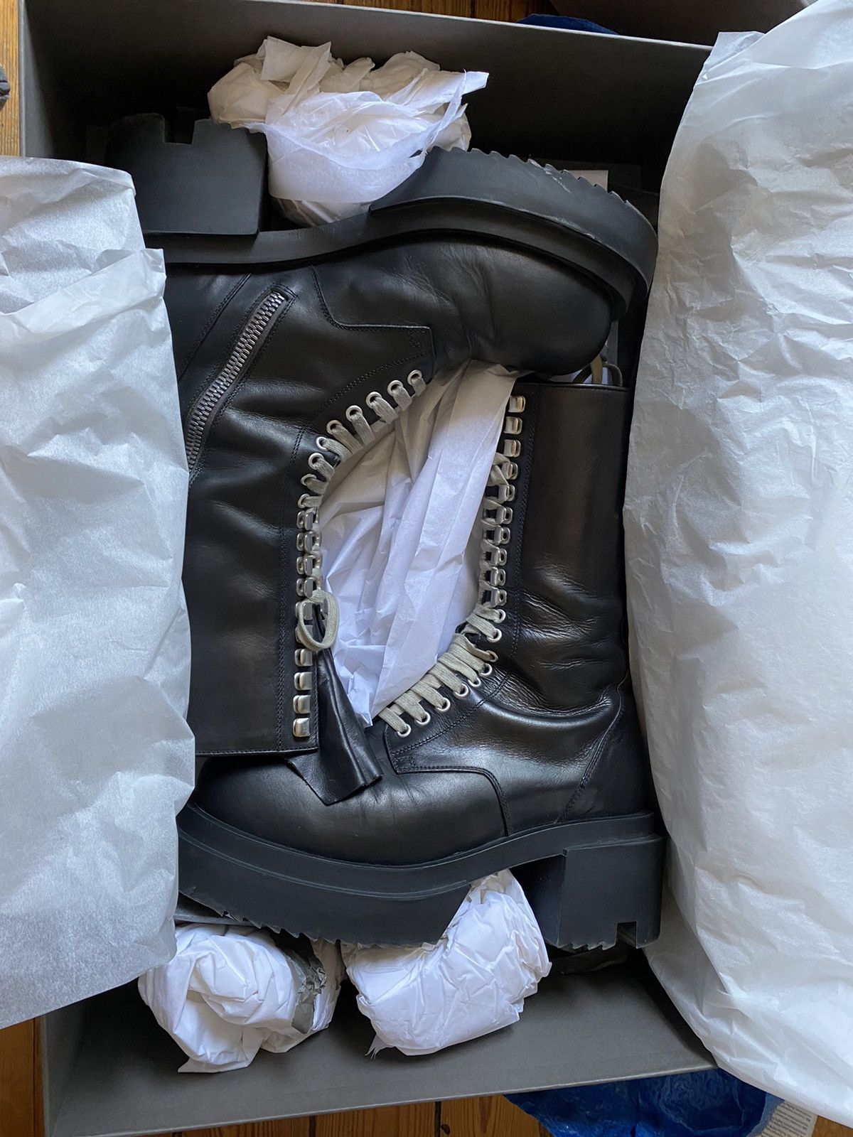 Rick owens low army boots deals