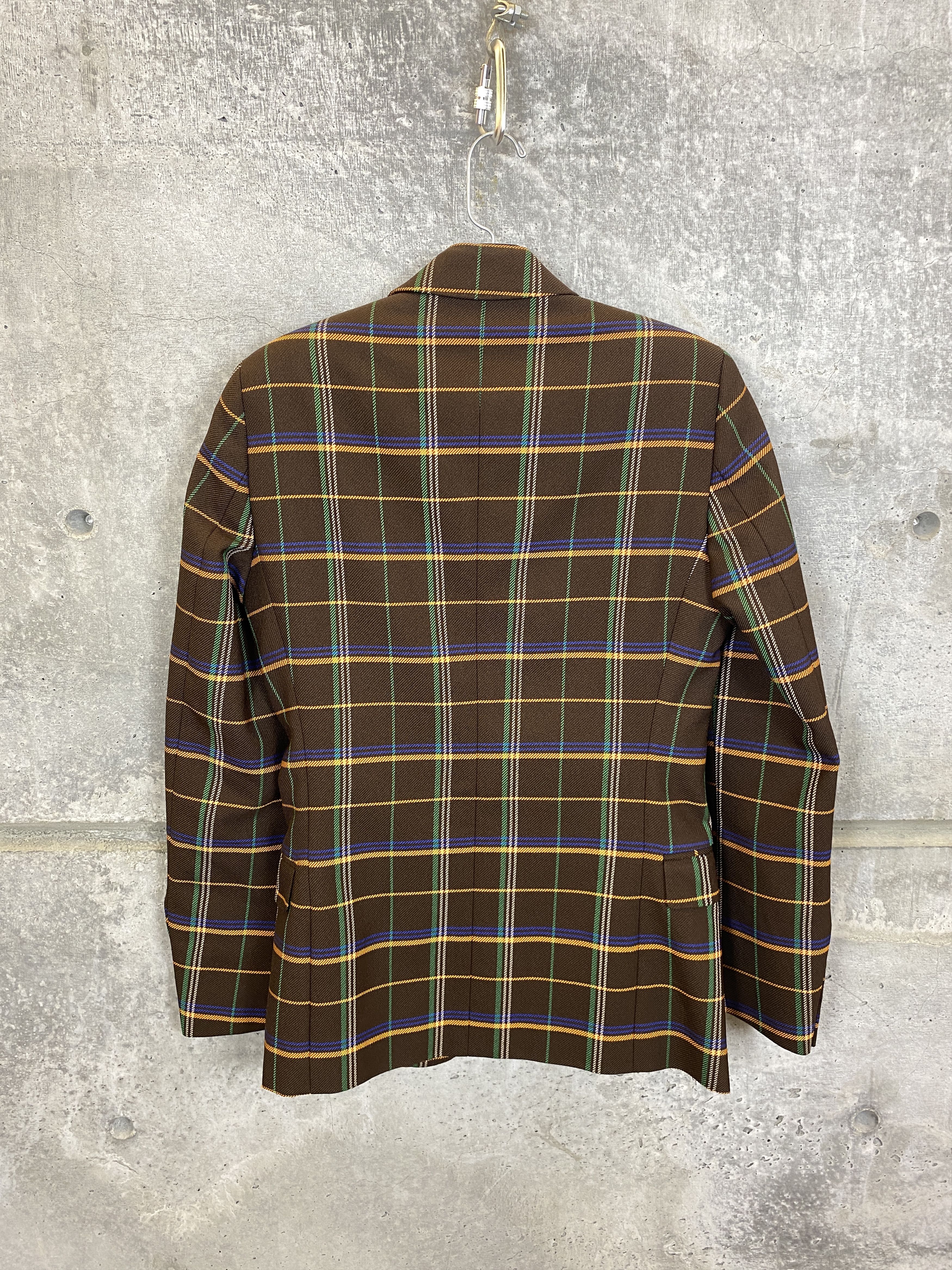 $1700 Walter Van Beirendonck Plaid Blazer Size 38