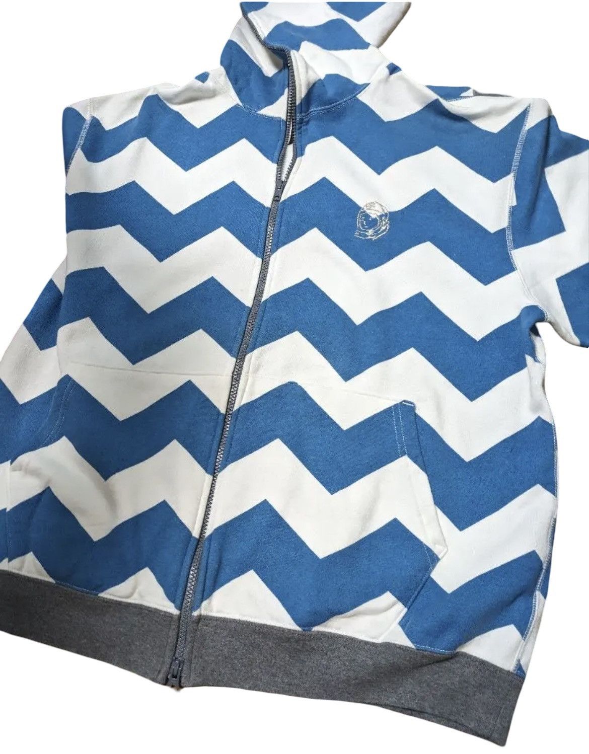 Billionaire Boys Club RARE OG 2007 BILLIONAIRE BOYS CLUB ZIG ZAG FULLZIP HOODIE Size US L / EU 52-54 / 3 - 2 Thumbnail