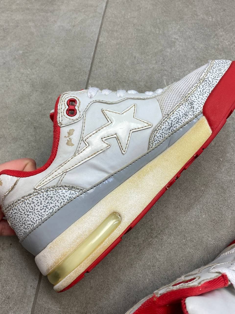 Bape Vintage BAPE STA by Nigo ROADSTA White Cement Camo Sneakers Size US 7.5 / EU 40-41 - 13 Thumbnail