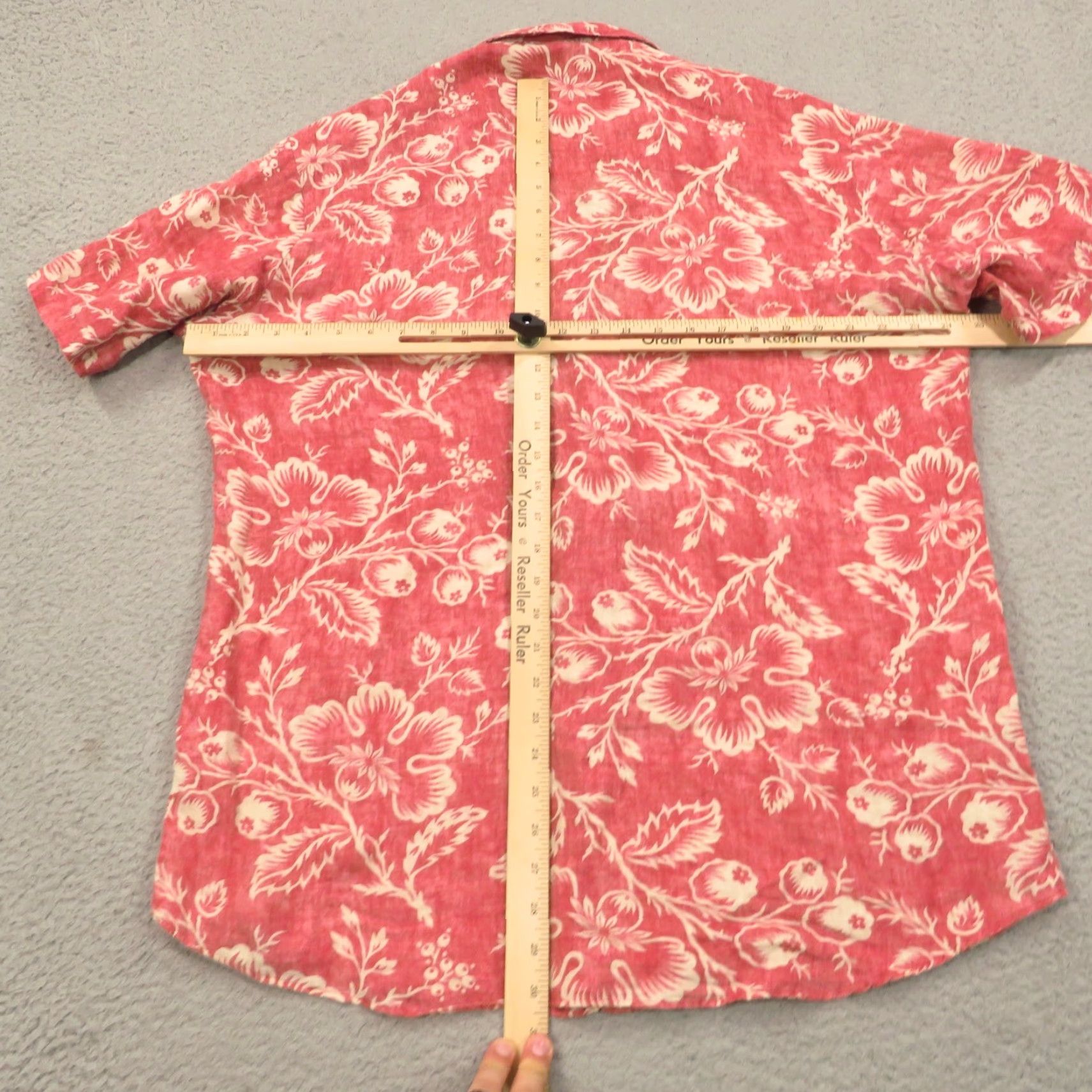 Polo Ralph Lauren VTG Polo Ralph Lauren Shirt Men Medium Bonnard Linen Floral Pink Red Camp Collar Size US M / EU 48-50 / 2 - 6 Thumbnail
