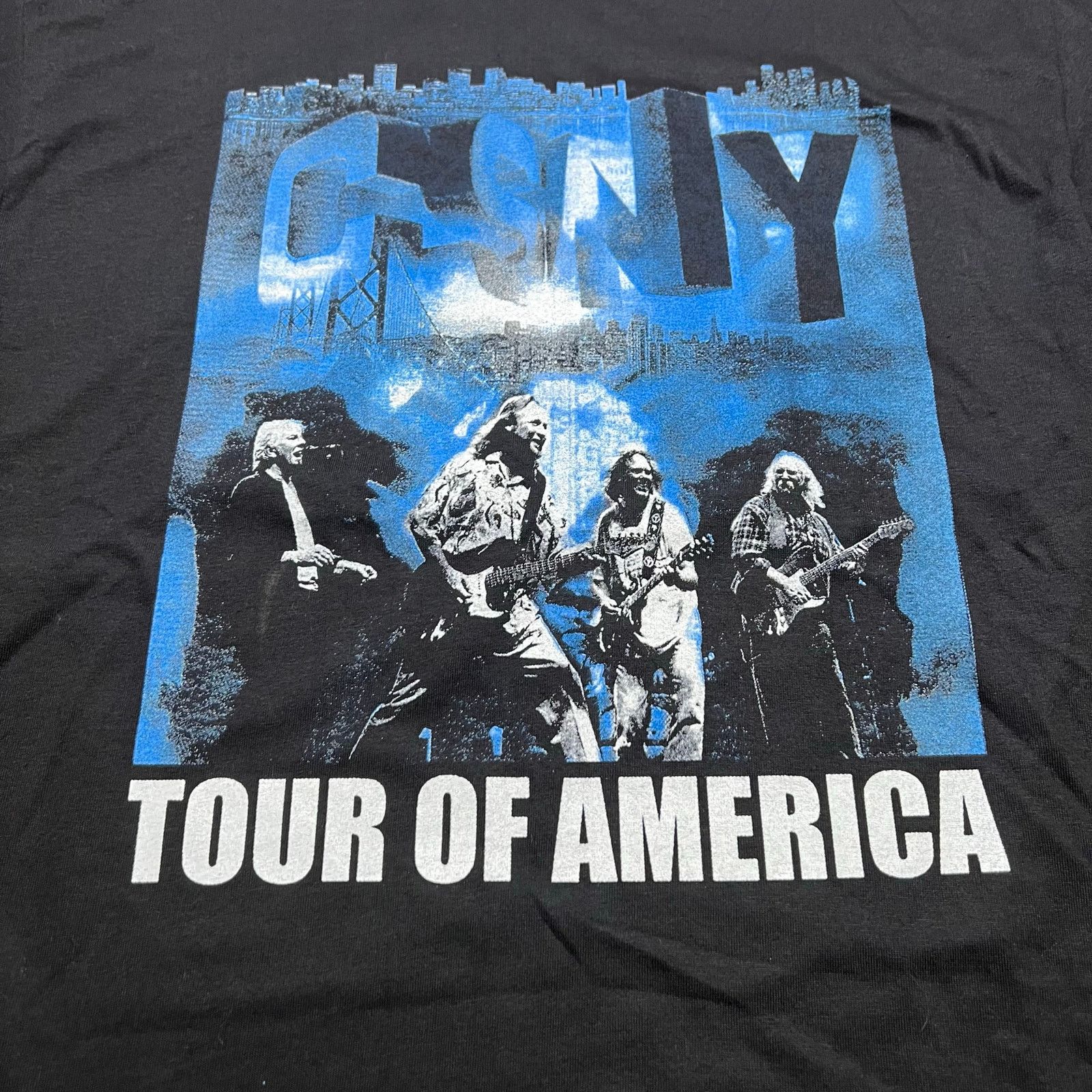 Hanes Y2K 2002 Crosby, Stills, Nash & Young "Tour of America" Sz L Size US L / EU 52-54 / 3 - 2 Thumbnail