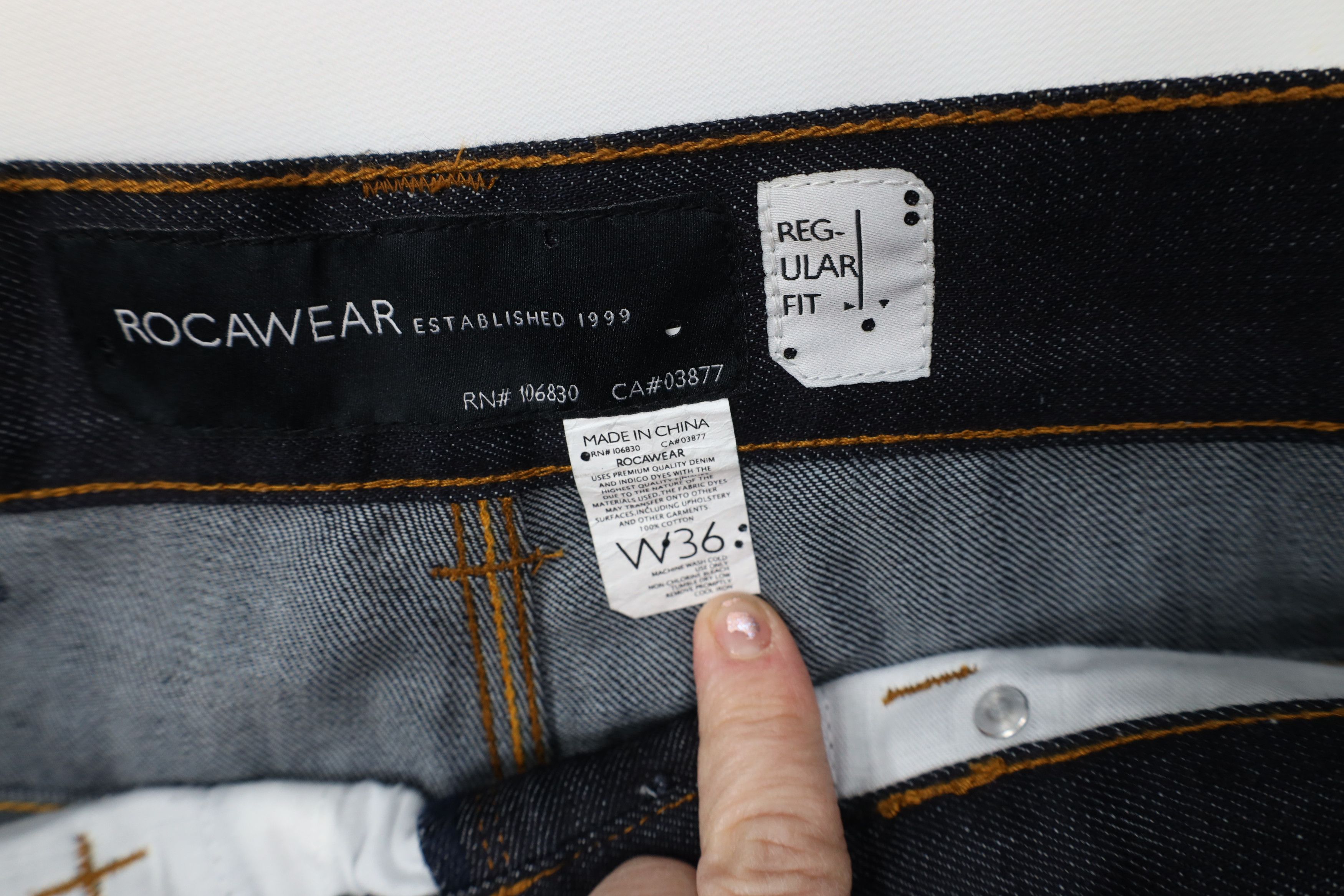 Rocawear Vintage 90s Y2K Rocawear Wide Leg Denim Jeans Indigo Blue Size US 36 / EU 52 - 6 Thumbnail