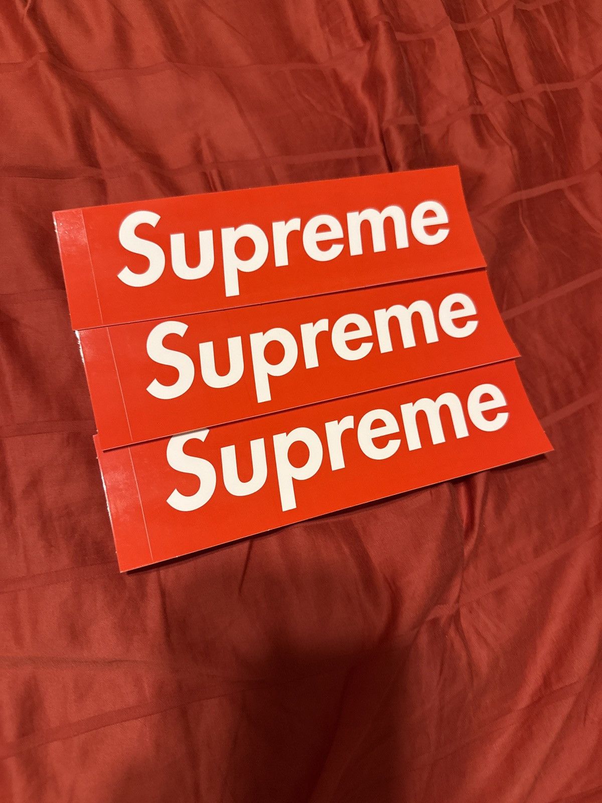 Supreme Supreme Box Logo Sticker (pack of 3) Size ONE SIZE - 1 Preview