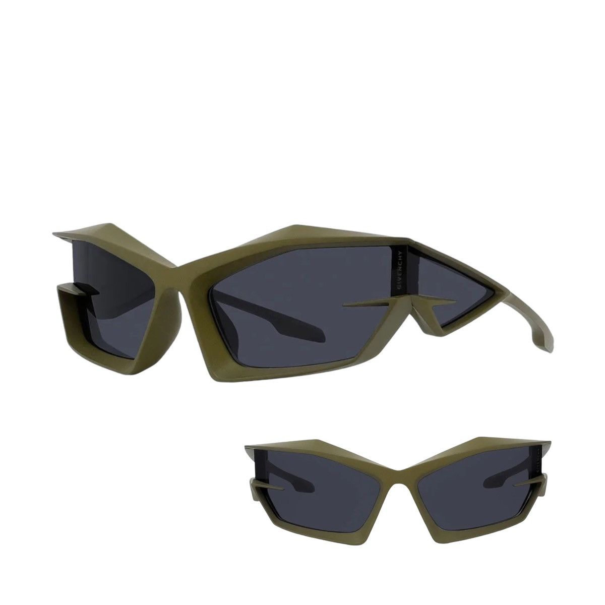 image of Givenchy Giv Cut Sunglasses in Green, Men's