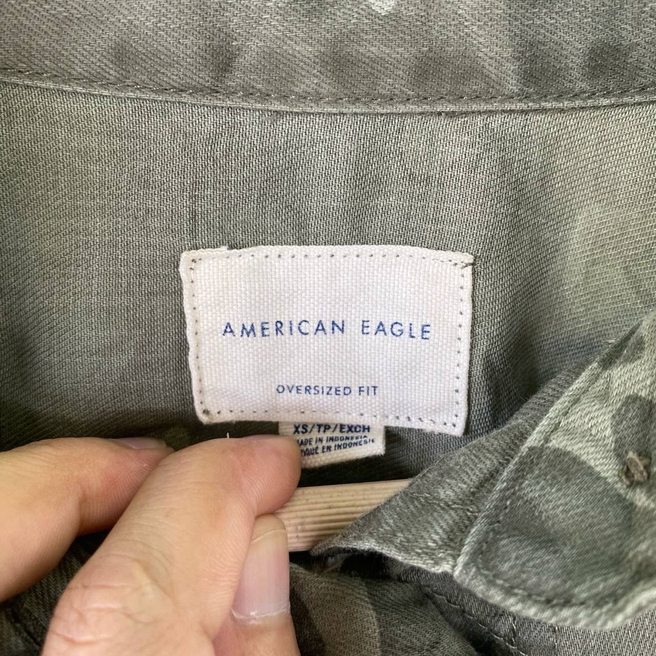 American Eagle Outfitters × Vintage Vintage American Eagle Army Oversize Button Up Jacket Size US XS / EU 42 / 0 - 5 Thumbnail