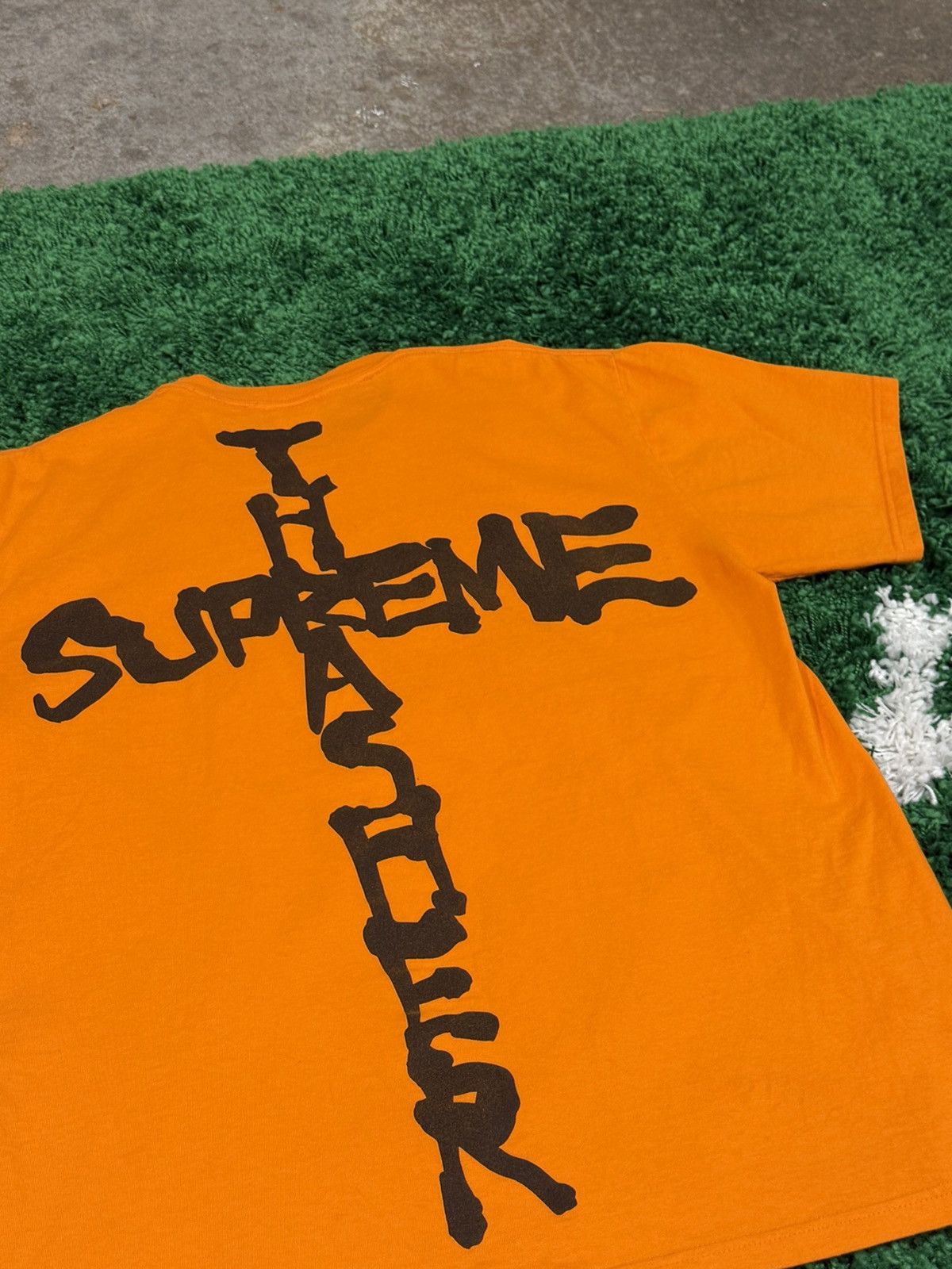 Supreme × Thrasher Supreme x Thrasher Cross Logo Tee Orange Medium M FW24 Size US M / EU 48-50 / 2 - 2 Thumbnail
