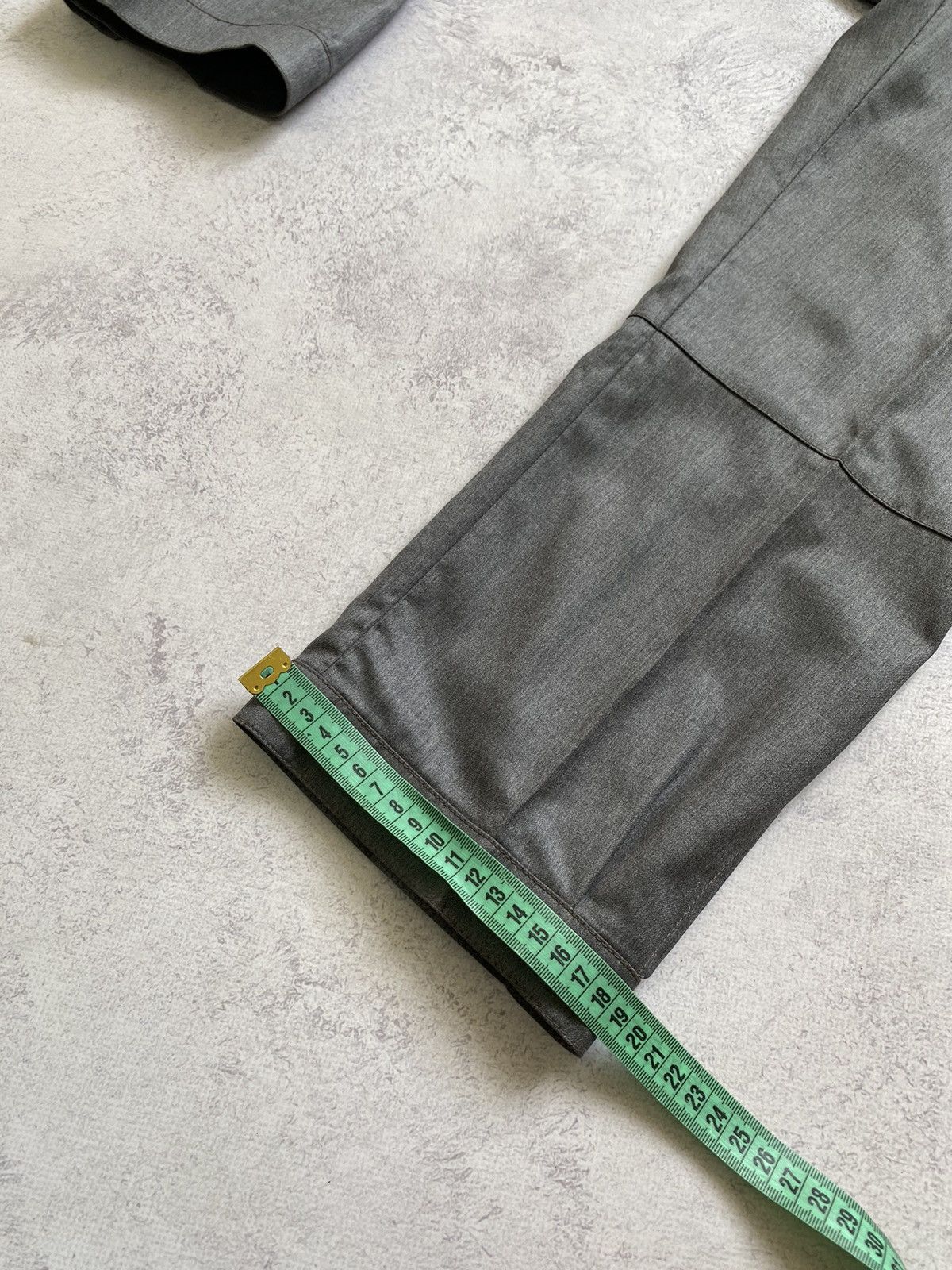 Brunello Cucinelli Gunex By Brunello Cucinelli Grey Wool Cropped Trousers Pants Size 27" / US 4 / IT 40 - 20 Thumbnail