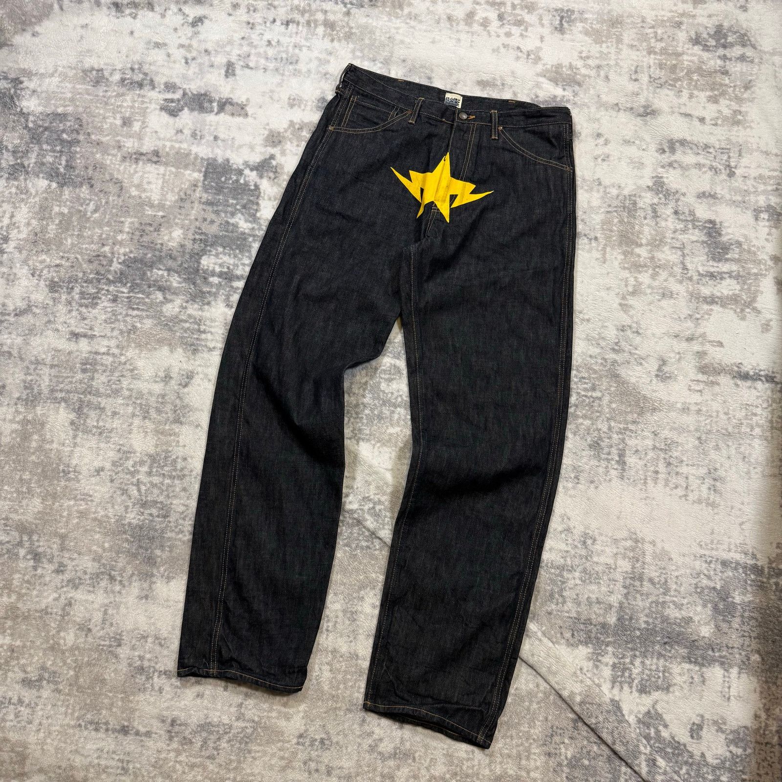 Authentic Bape 2000’s Twin Sta Baggy Jeans 34