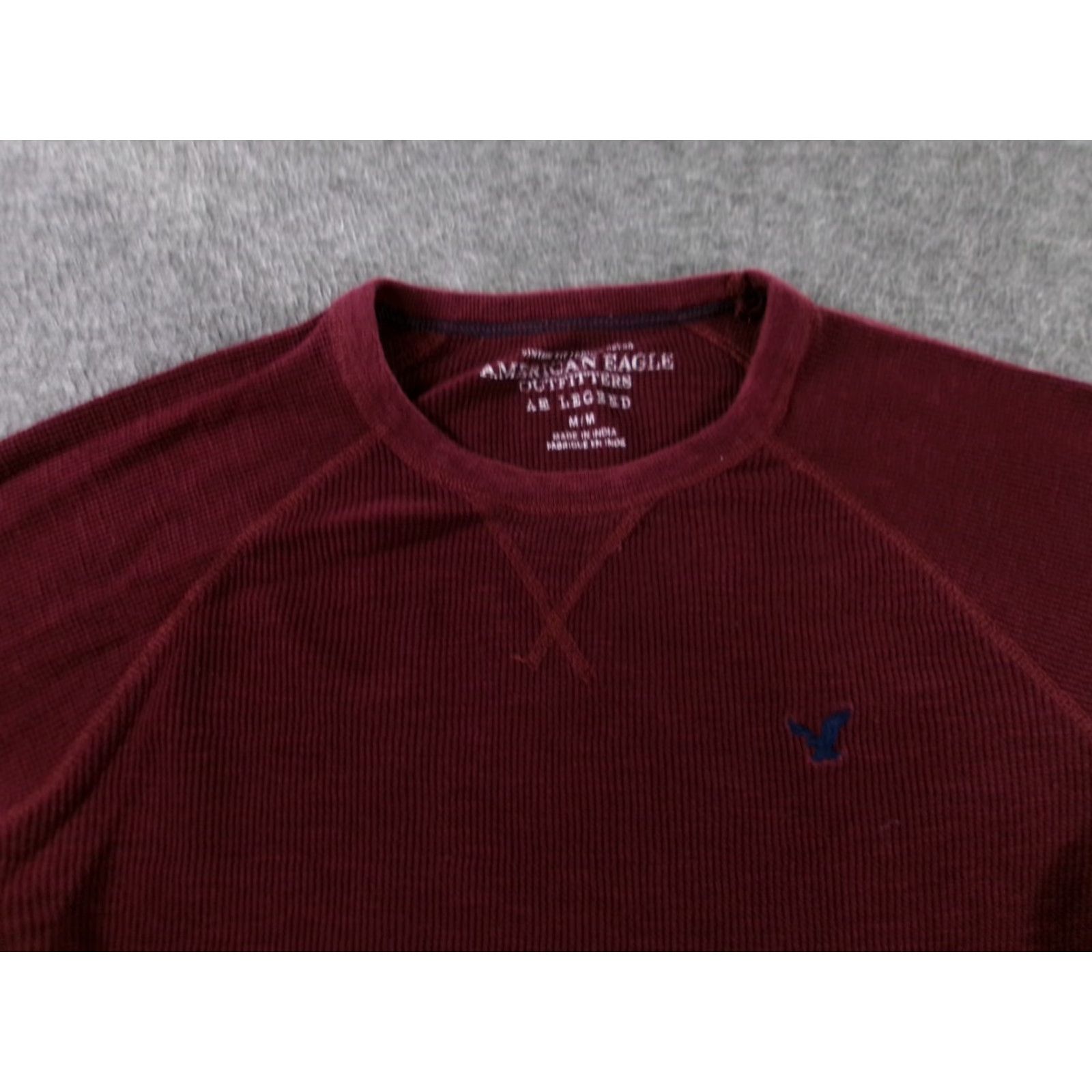 American Eagle Outfitters American Eagle Shirt Mens Medium Burgundy Legend Thermal Outdoor Casual Preppy Size US M / EU 48-50 / 2 - 2 Thumbnail