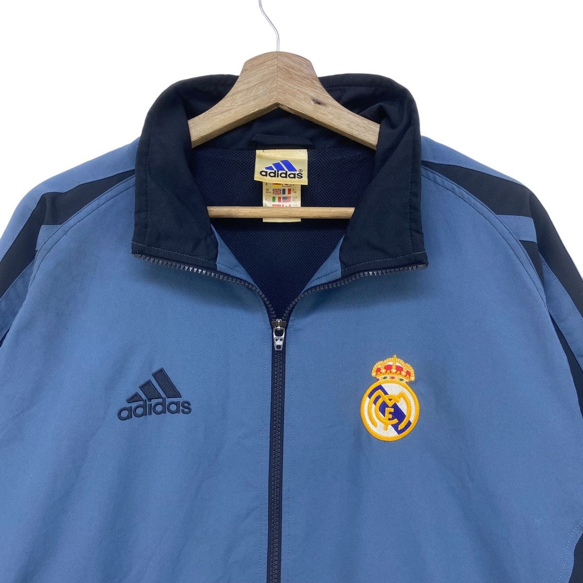 Adidas × Vintage Vintage Adidas Real Madrid Sweater Light Jacket Size US M / EU 48-50 / 2 - 3 Thumbnail