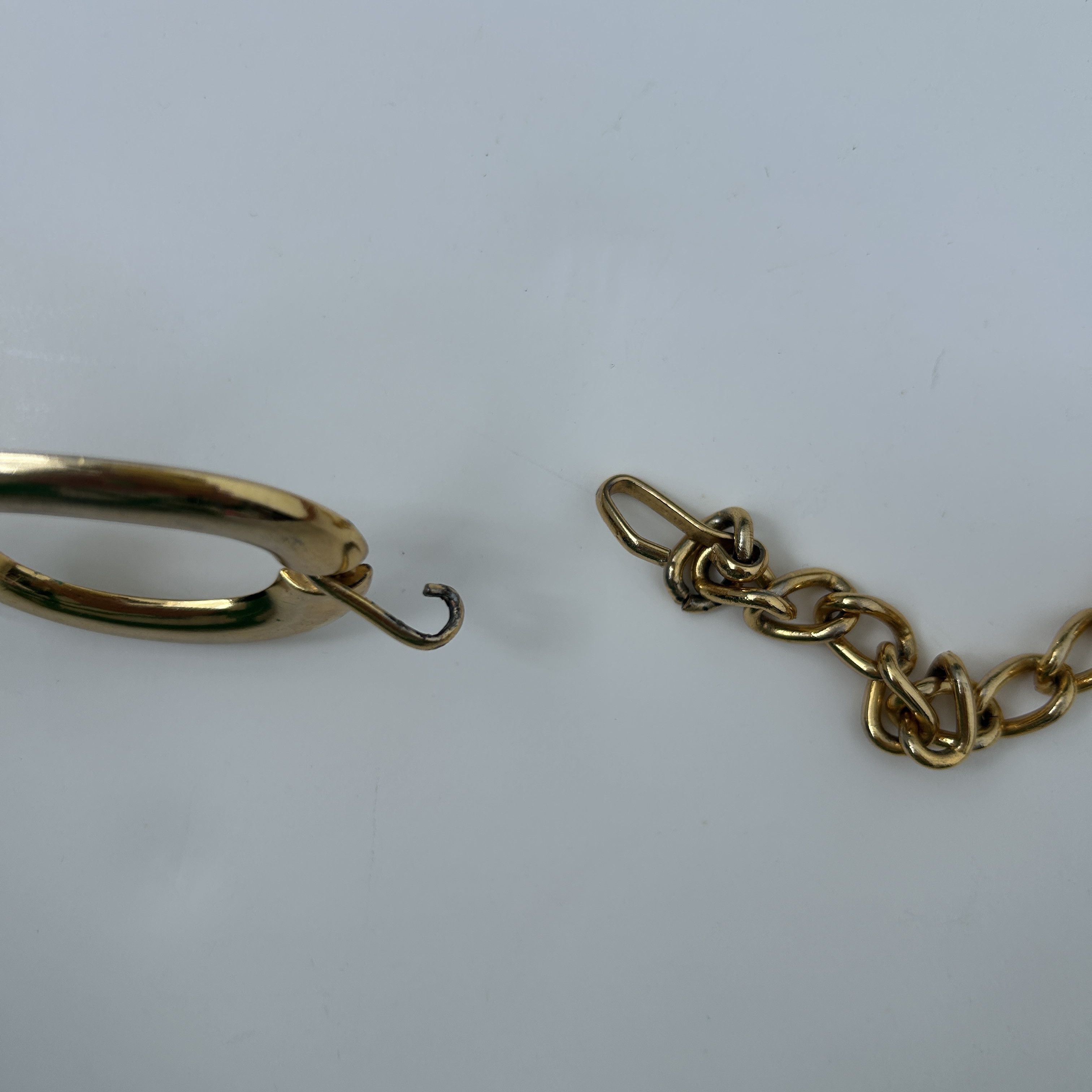 Vintage Vintage 80s Gold Chain Belt, Chunky Oval Link Size ONE SIZE - 11 Thumbnail