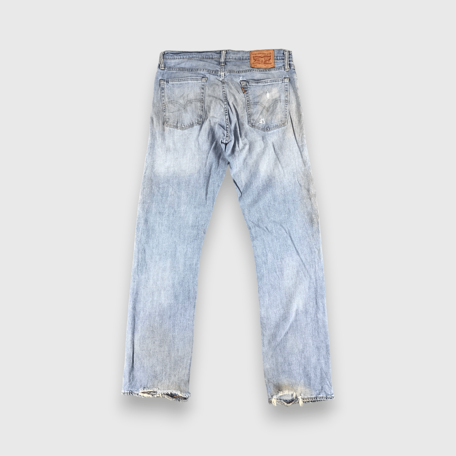 Levi's Vintage Light Wash Levis 514 Jeans-J468 Size US 35 - 2 Thumbnail