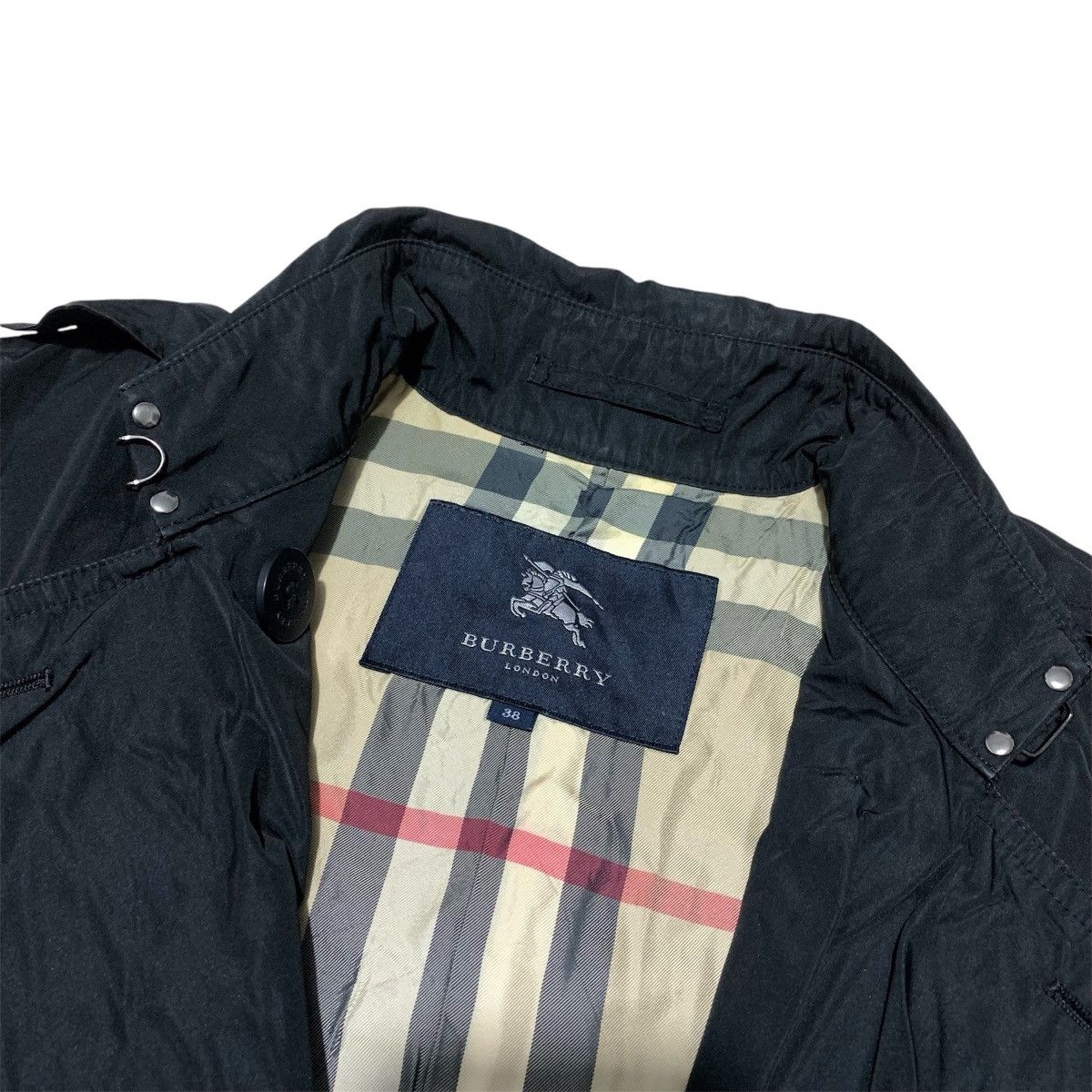 Burberry Vintage 90s Burberry Long Coat Nova Check Size XS / US 0-2 / IT 36-38 - 2 Thumbnail