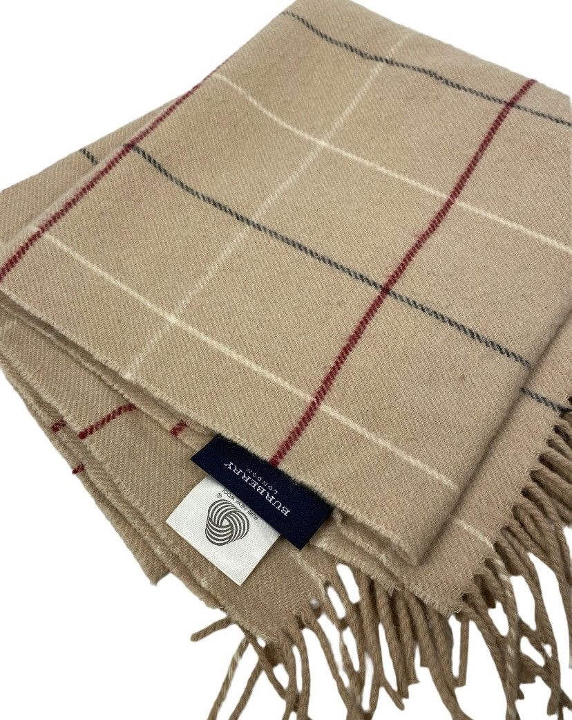Burberry Burberry Nova Check Wool Scarf Size ONE SIZE - 1 Thumbnail