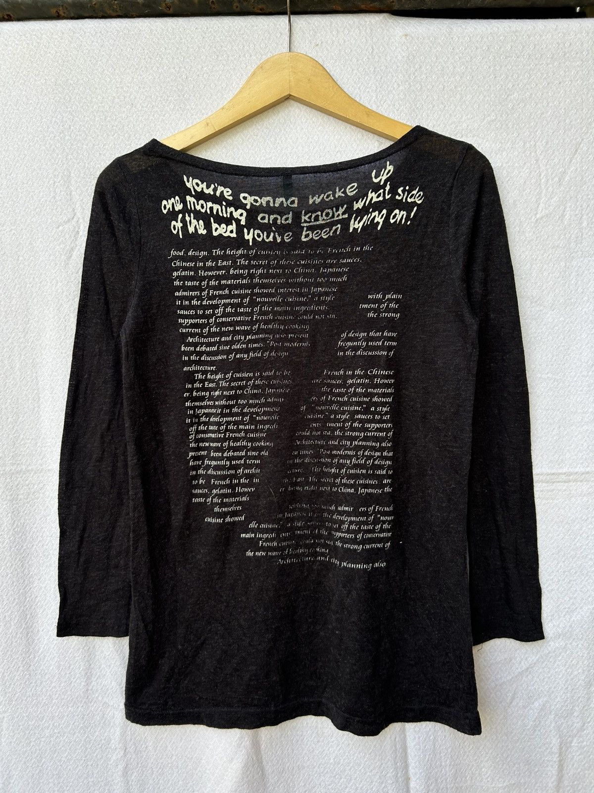If Six Was Nine × Japanese Brand × Le Grande Bleu (L.G.B.) Japanese mesh love holic poem longsleeve Size US M / EU 48-50 / 2 - 2 Thumbnail