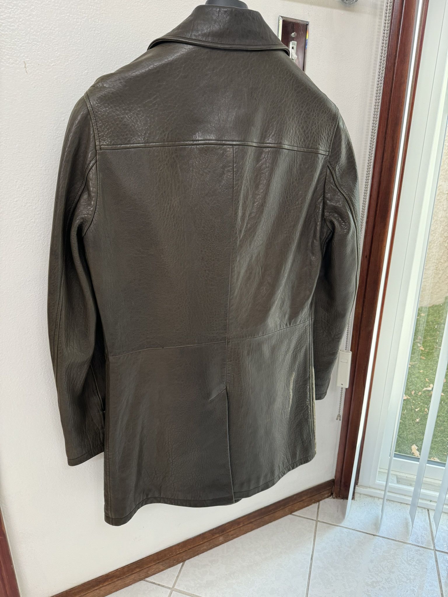 John Varvatos JOHN VARVATOS Brown Leather Trench Coat MSRP$3298 Size US S / EU 44-46 / 1 - 6 Thumbnail