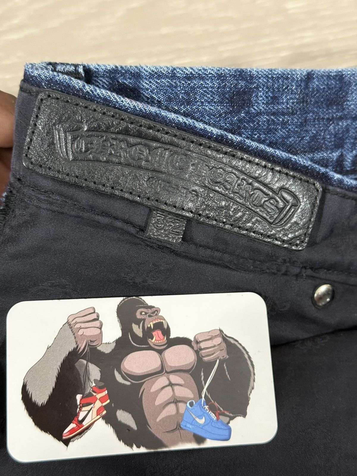Chrome Hearts Chrome Hearts Indigo Fleur Denim Knee Cross Patch Jeans Size US 32 / EU 48 - 14 Thumbnail